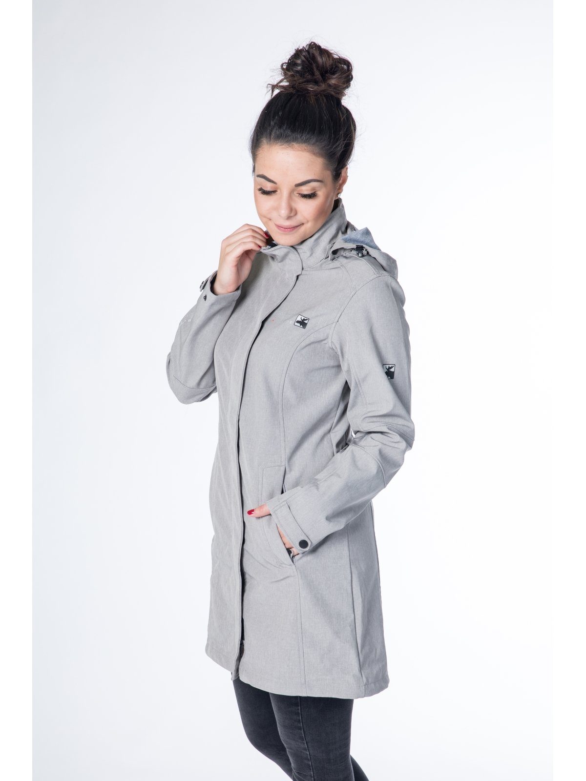 DEPROC Active Softshell-jas GLACE SILVER LONG WOMEN