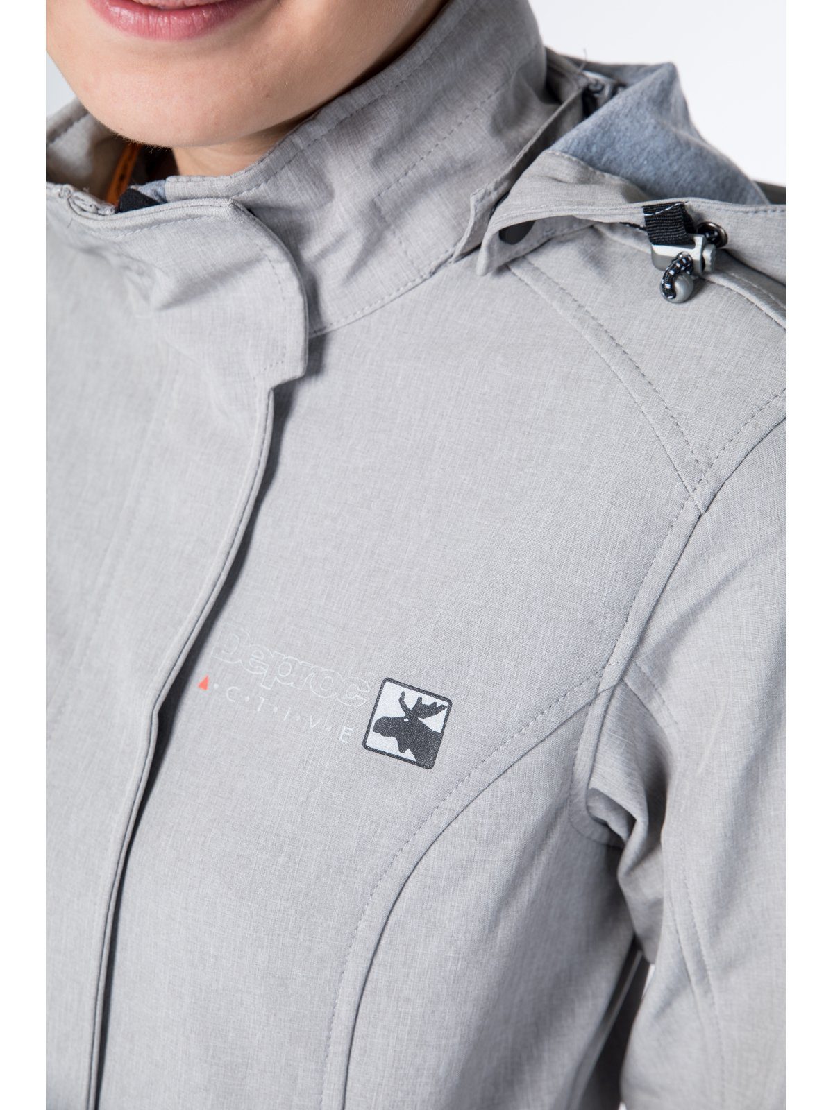 DEPROC Active Softshell-jas GLACE SILVER LONG WOMEN