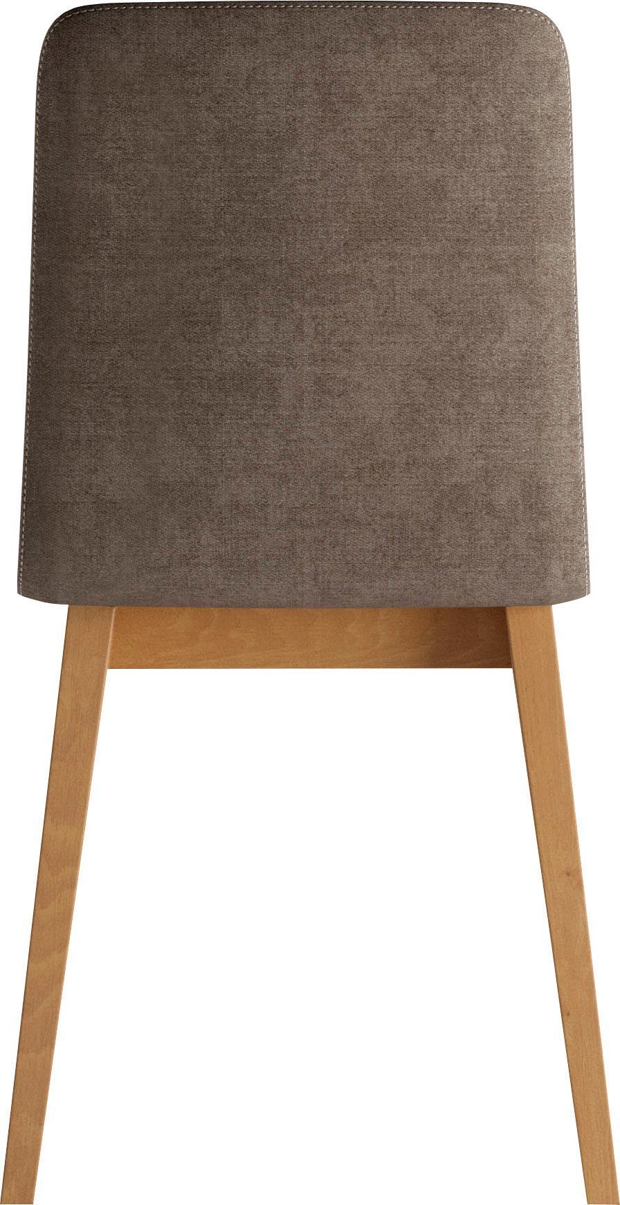 INOSIGN Stoel Sandy met verschillende stoelpootkleuren en kleurvarianten, zithoogte 47 cm (2 stuks)