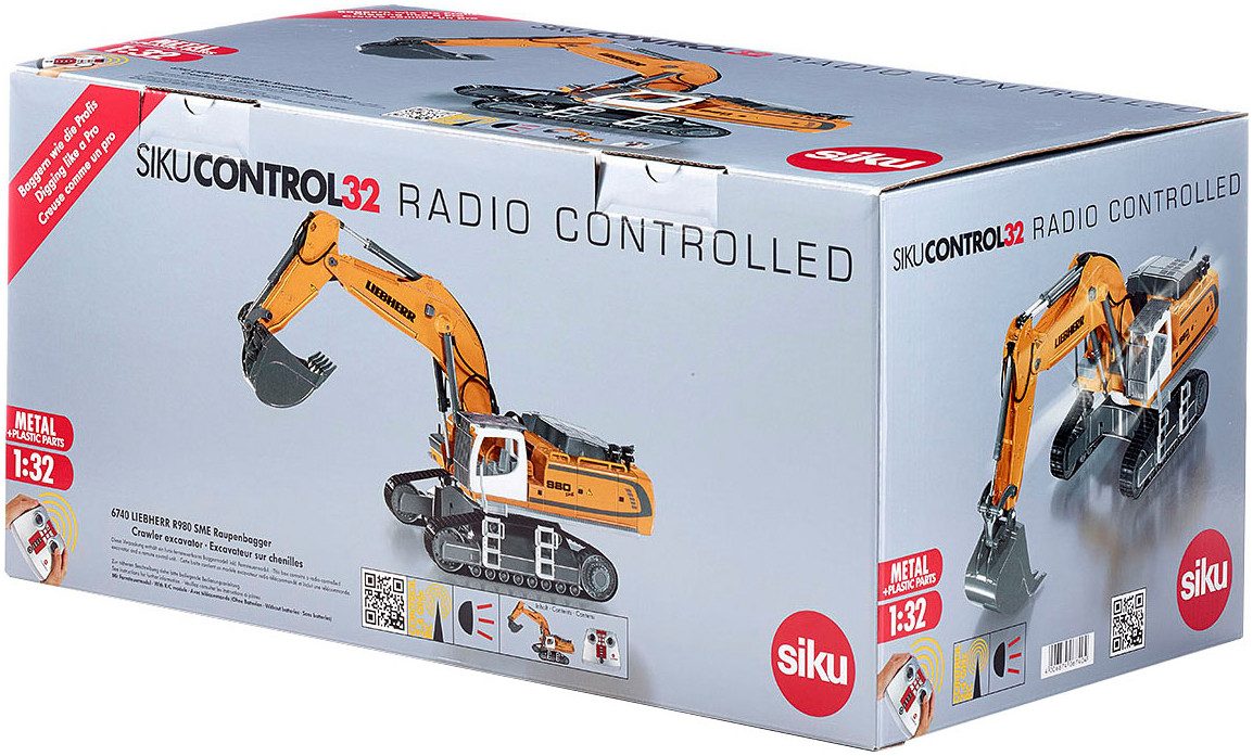 Siku RC-graafmachine Siku control, RC LIEBHERR R980 SME graafmachine met rupsbanden (6740)