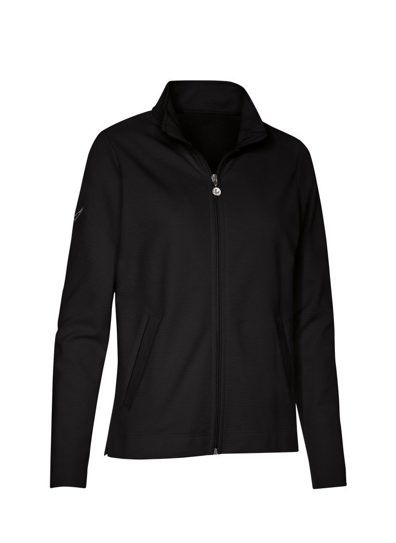Trigema Sweatvest TRIGEMA jas met fonkelende strassteentjes (1-delig)