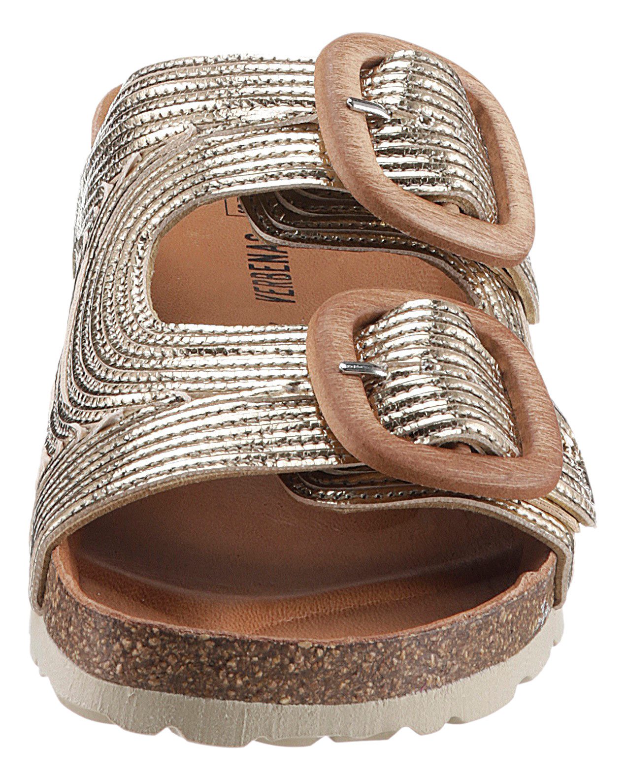 VERBENAS Slippers RUTH LATO METAL , zomerschoen, slippers met twee verstelbare gespen