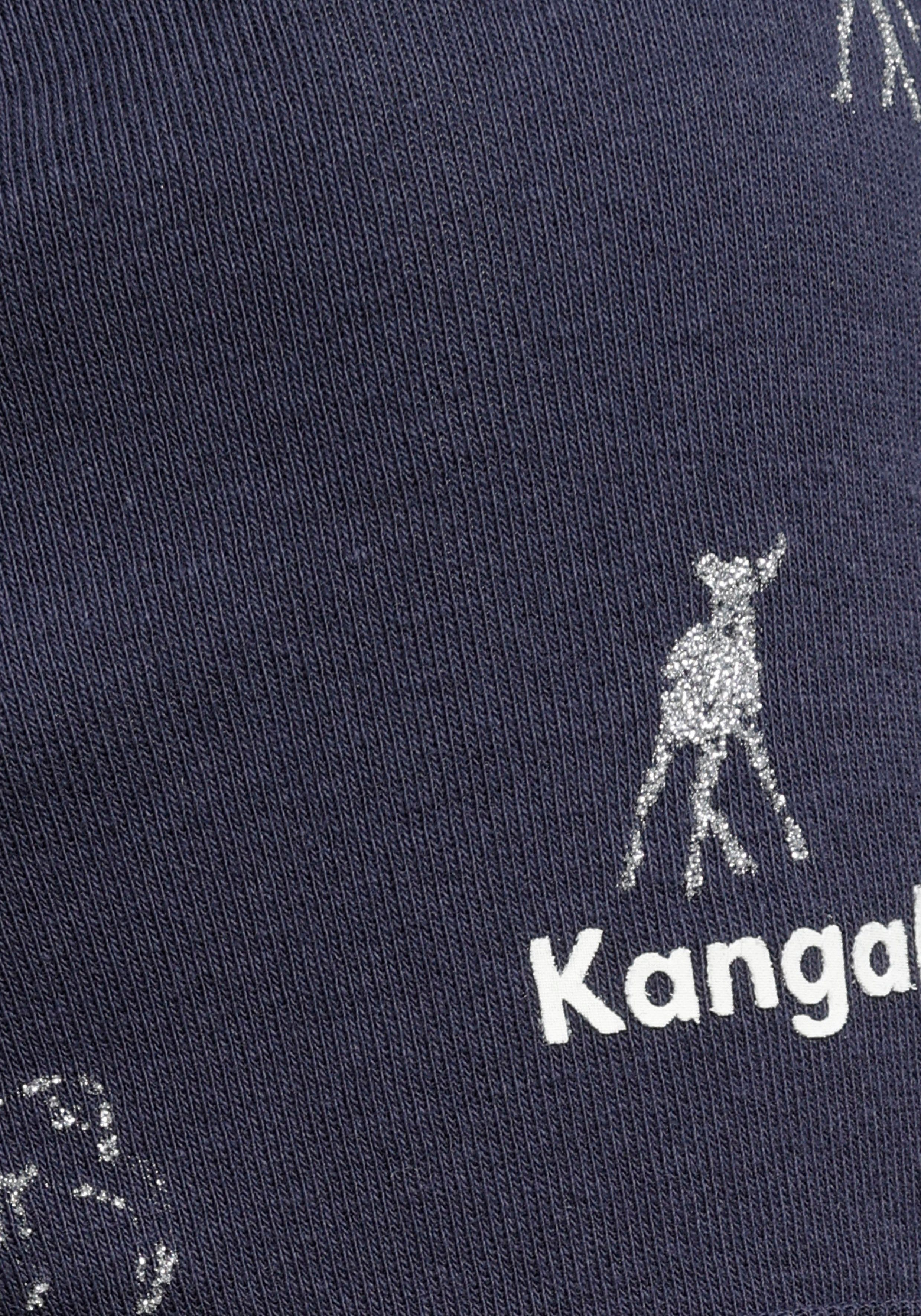 KangaROOS T-shirt korte mouwen, zeer figuurvolgend en heupbedekkend