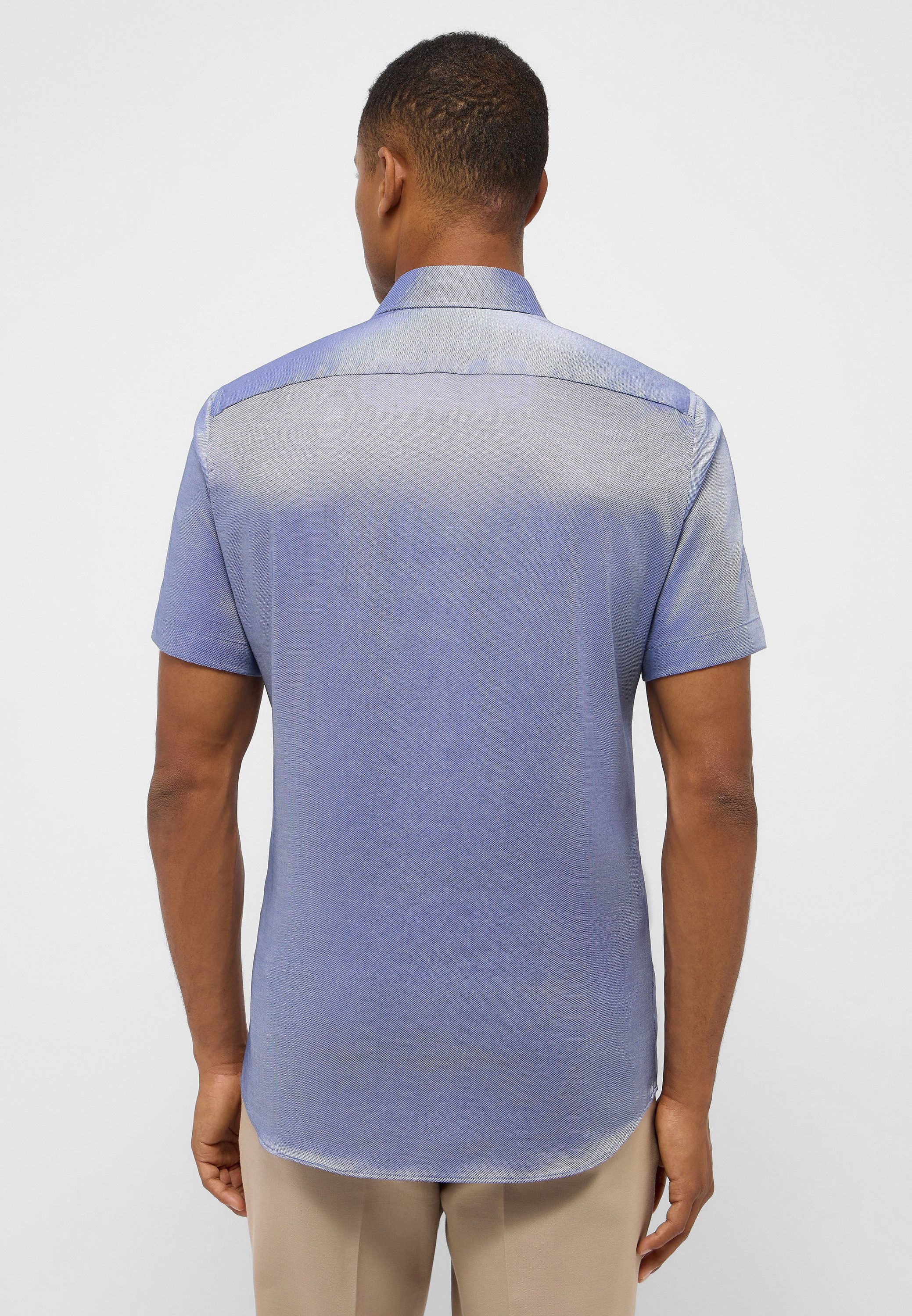 Eterna Overhemd met korte mouwen Slim fit EASY IRON (gemakkelijk te strijken)