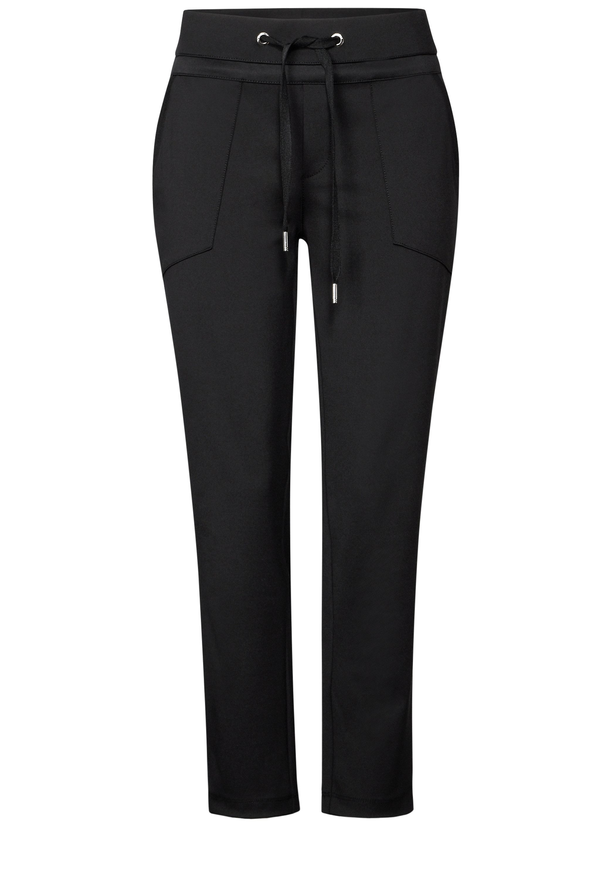 STREET ONE Stoffen broek Style Bonny met rijgkoord in de band