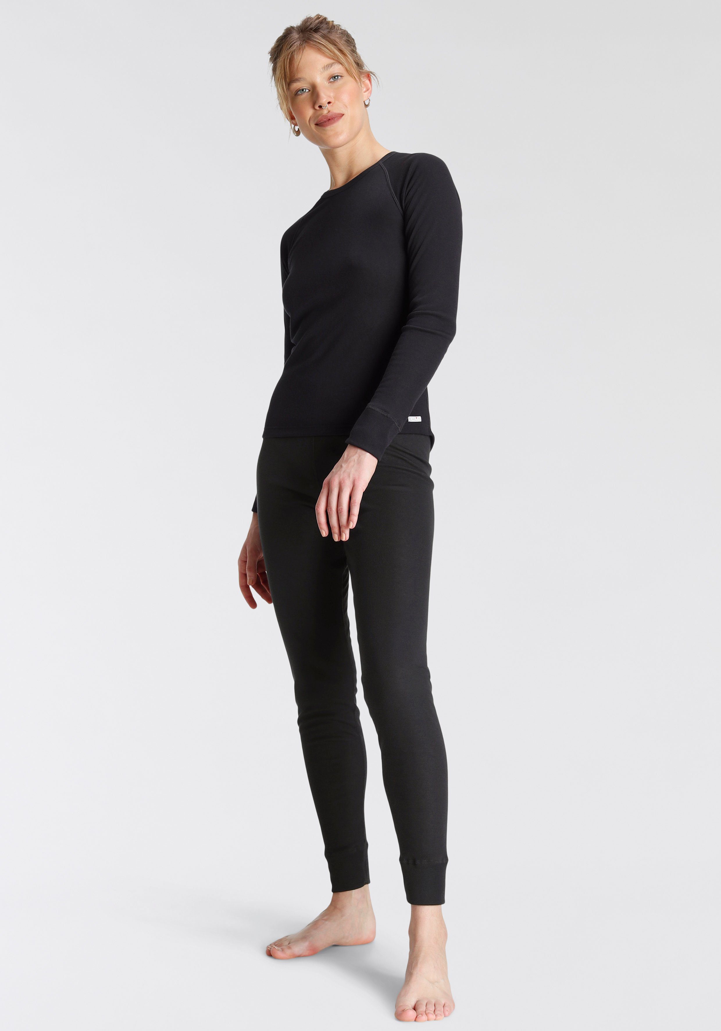 CMP Thermo-onderhemd Ski-ondermodeset gemakkelijk in onderhoud (Met thermo-onderbroek) dames thermokleding maat 46 zwart