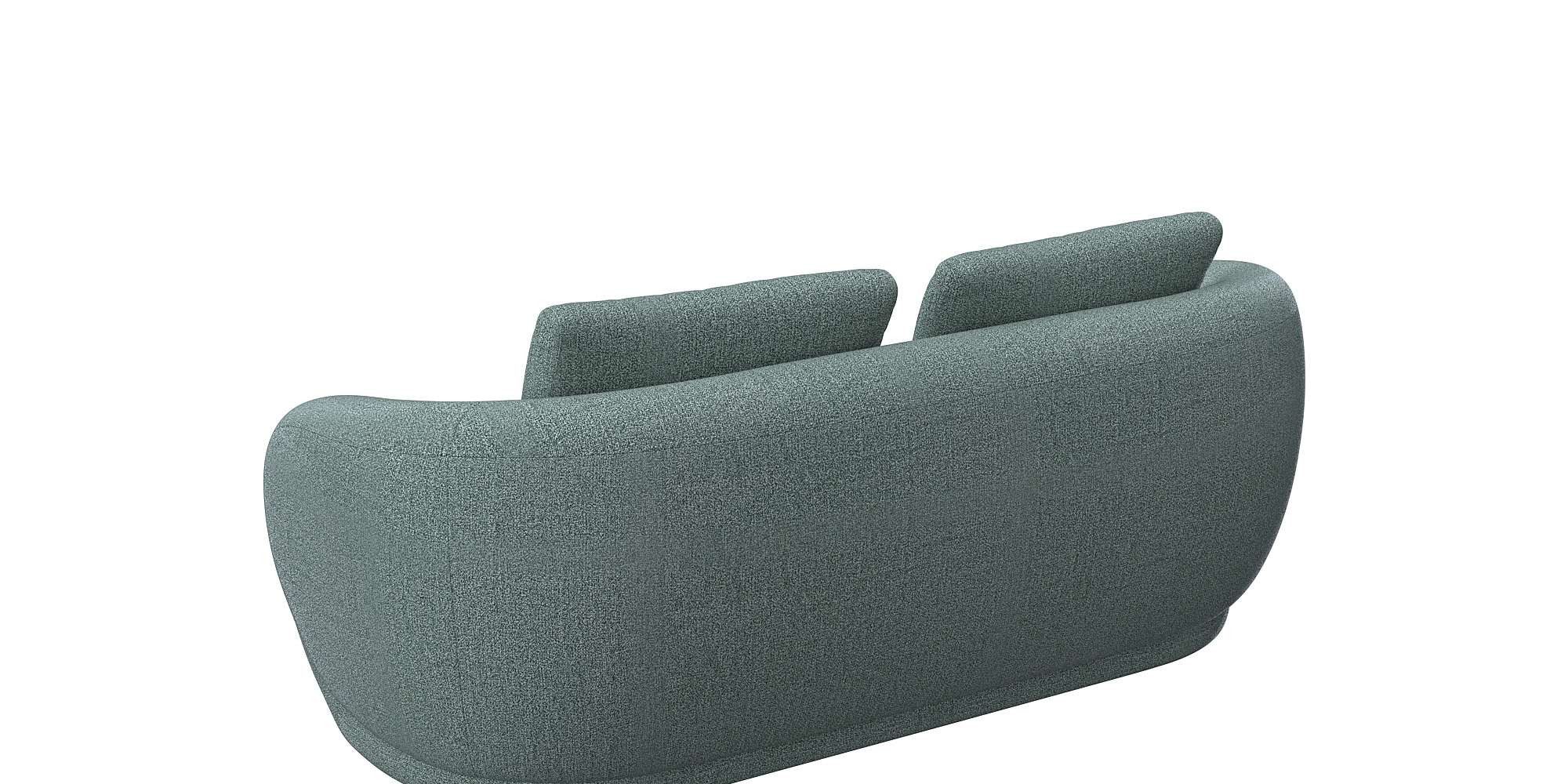 FLEXLUX 2,5-zits Torino, rond, bank, loveseat Modern, organisch bankontwerp, koudschuim, golfvering