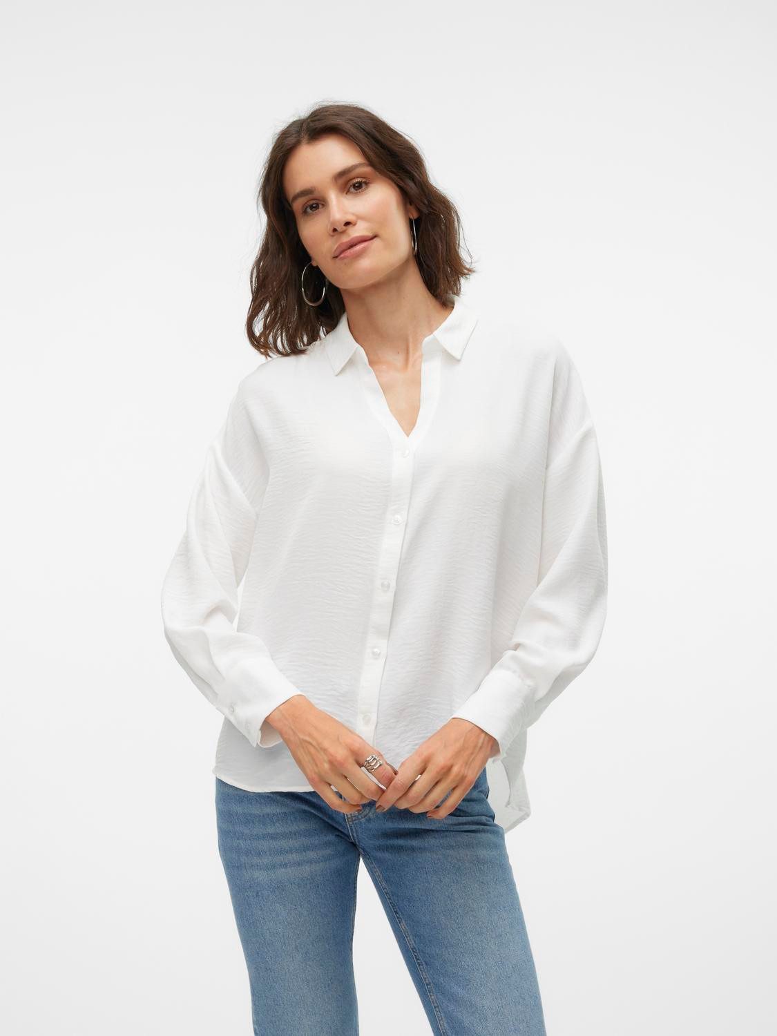 Vero Moda Blouse met lange mouwen VMMELANEY QUEENY LS SHIRT WVN NOOS