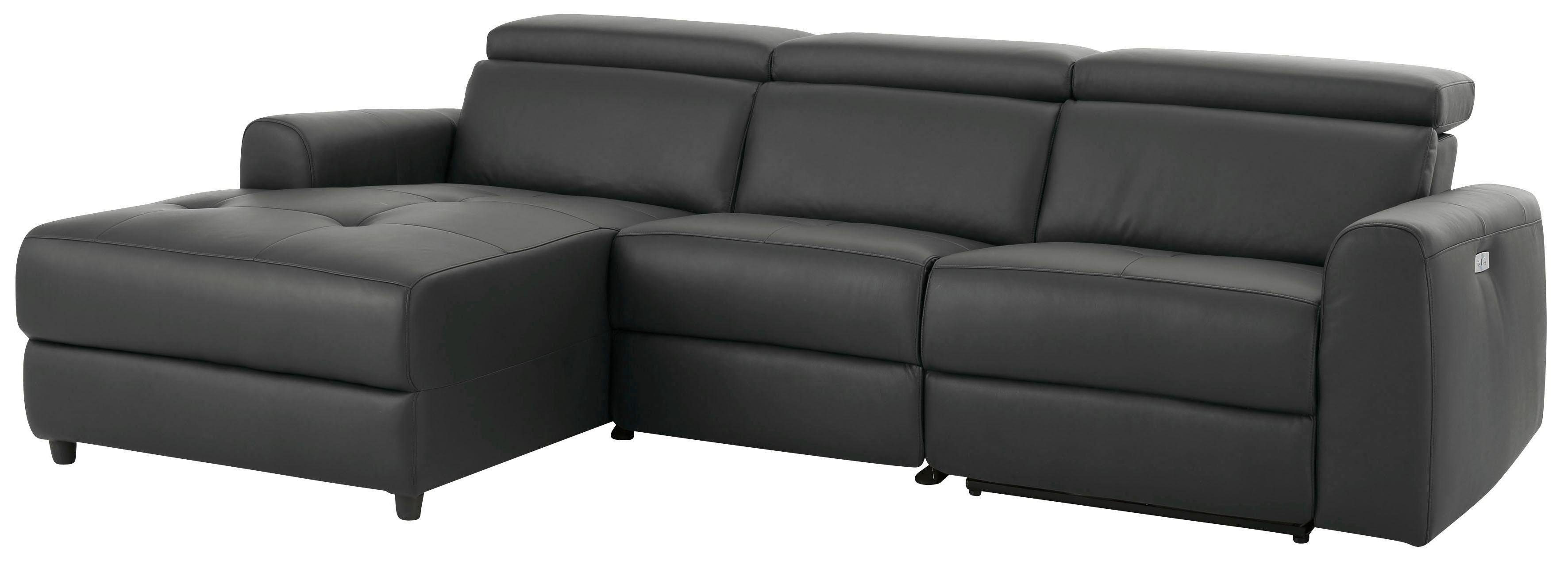 Home affaire Hoekbank Sentrano, L-vorm, 275 cm, man. of electr. relaxfunctie en usb/kopverstelling