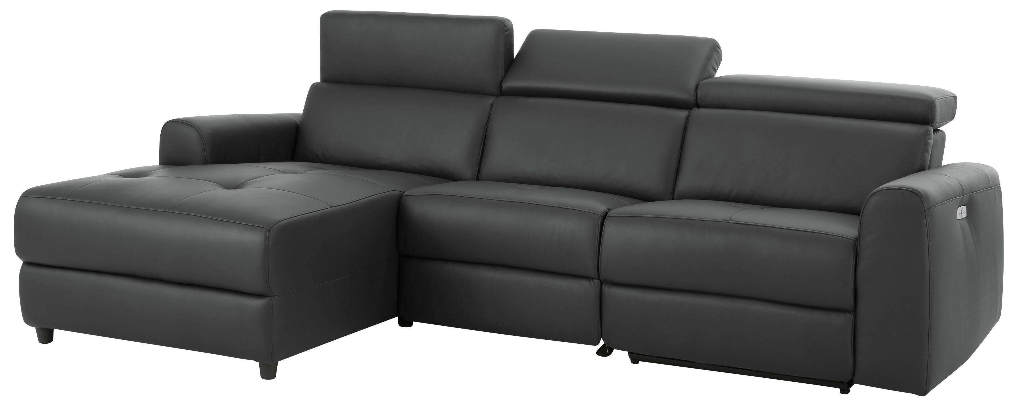 Home affaire Hoekbank Sentrano, L-vorm, 275 cm, man. of electr. relaxfunctie en usb/kopverstelling