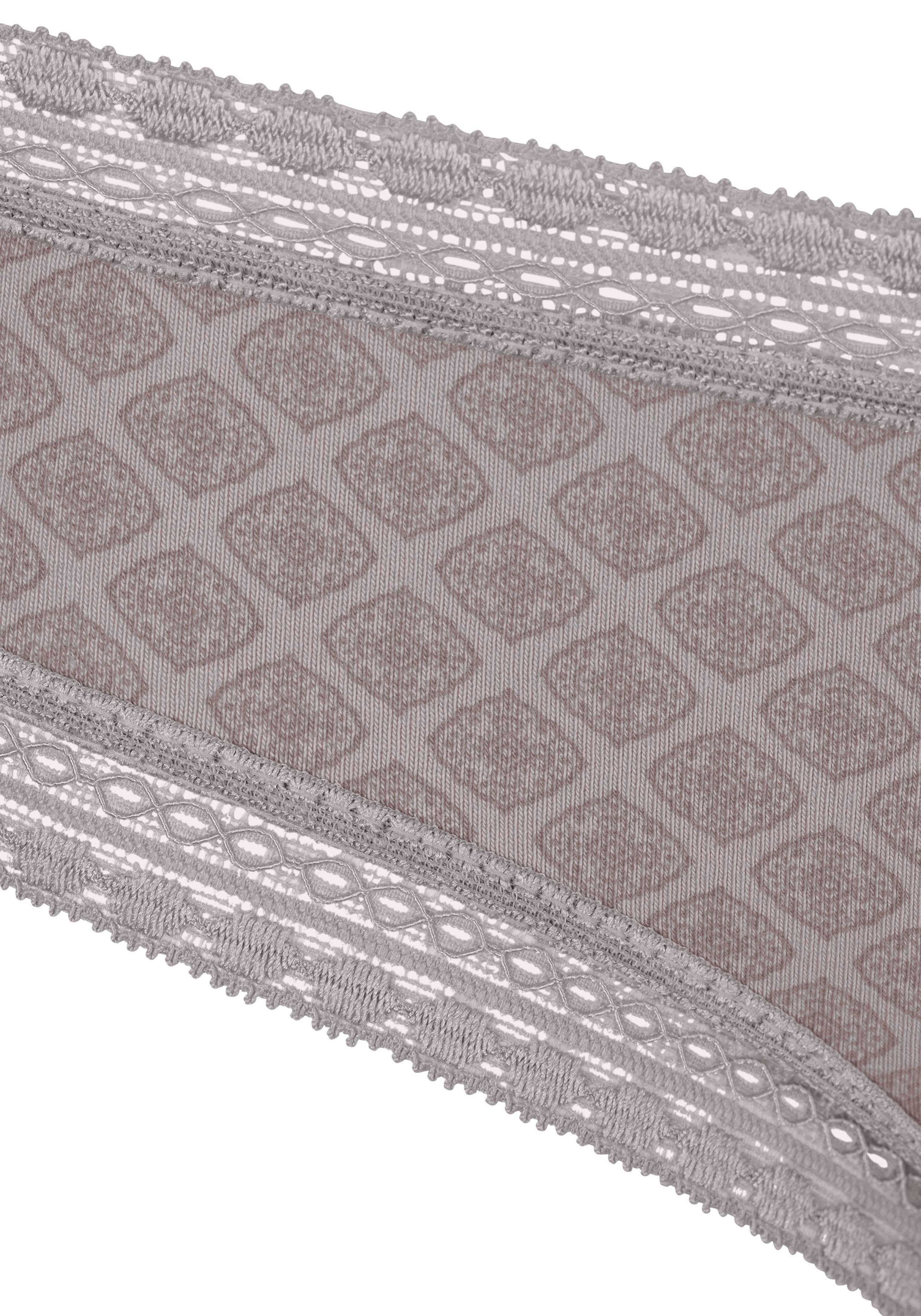 Lascana Brazilian slip van elastische katoen met zachte kant (3 stuks)