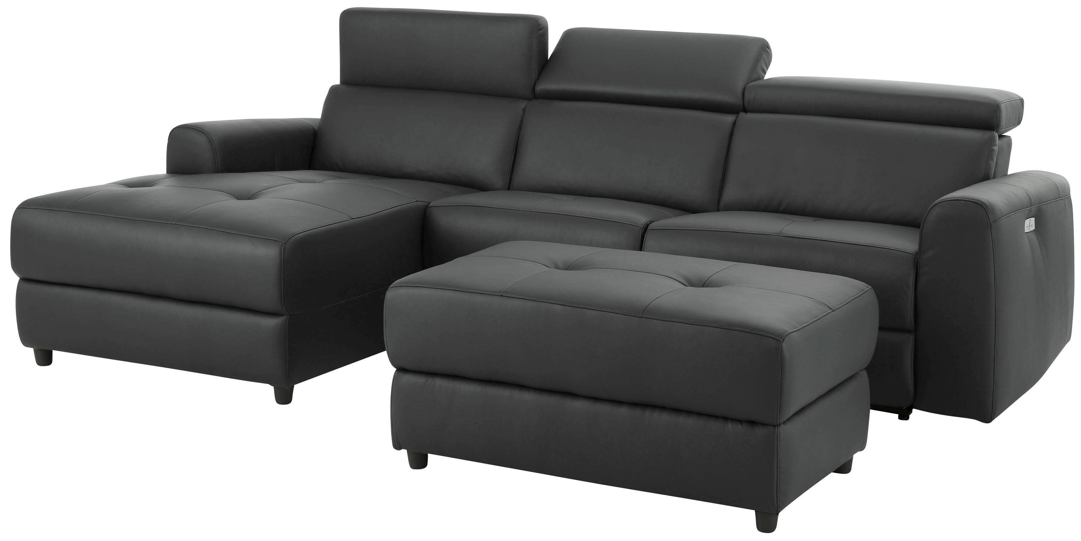 Home affaire Hoekbank Sentrano, L-vorm, 275 cm, man. of electr. relaxfunctie en usb/kopverstelling