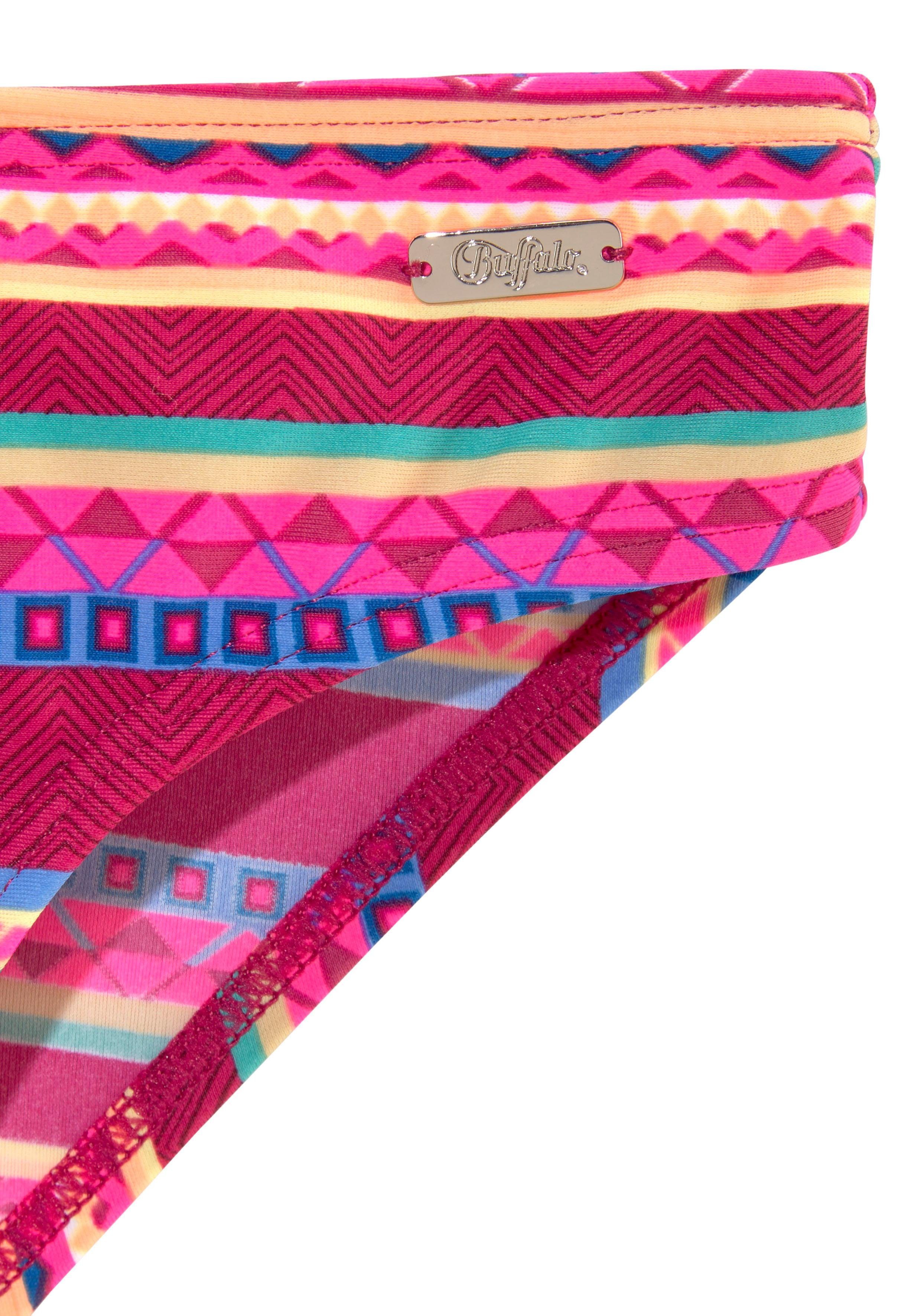Buffalo Bandeaubikini Lux Kids met abstracte print