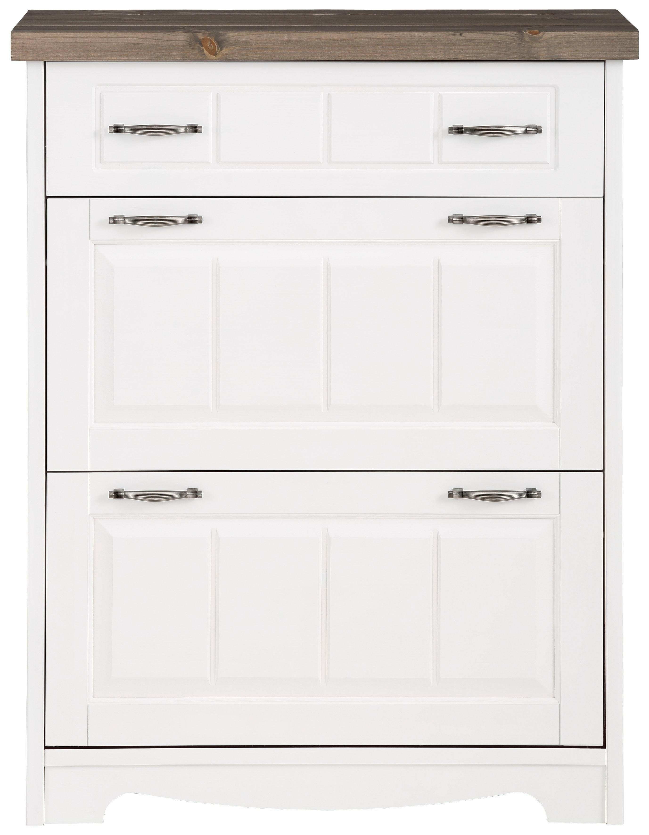 Home affaire Schoenenkast Trinidad antiek schoenenkasten maat 85x37x109 cm wit