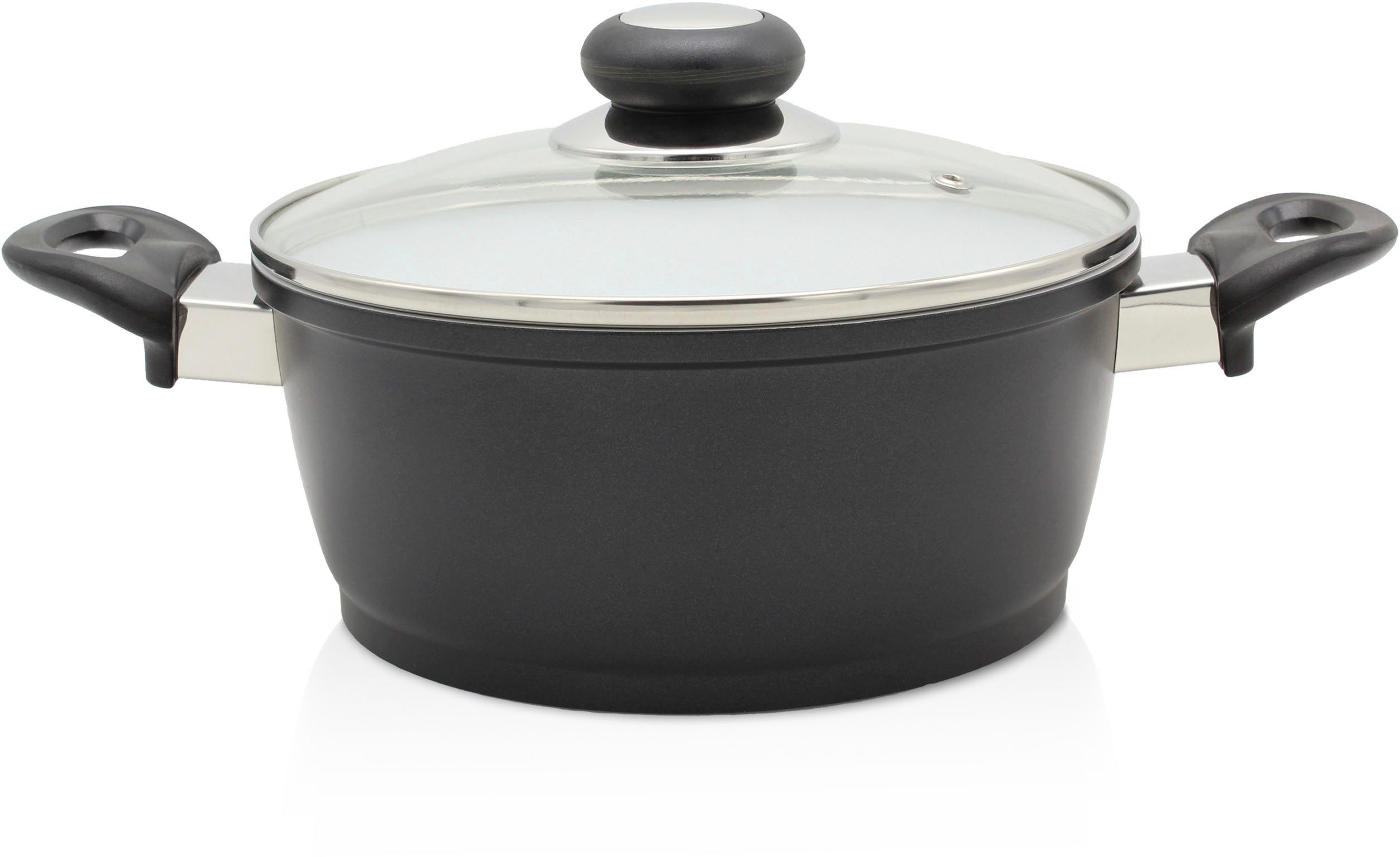 Krüger Braadpan Gietaluminium pot met glazen deksel Oslo (1-delig)