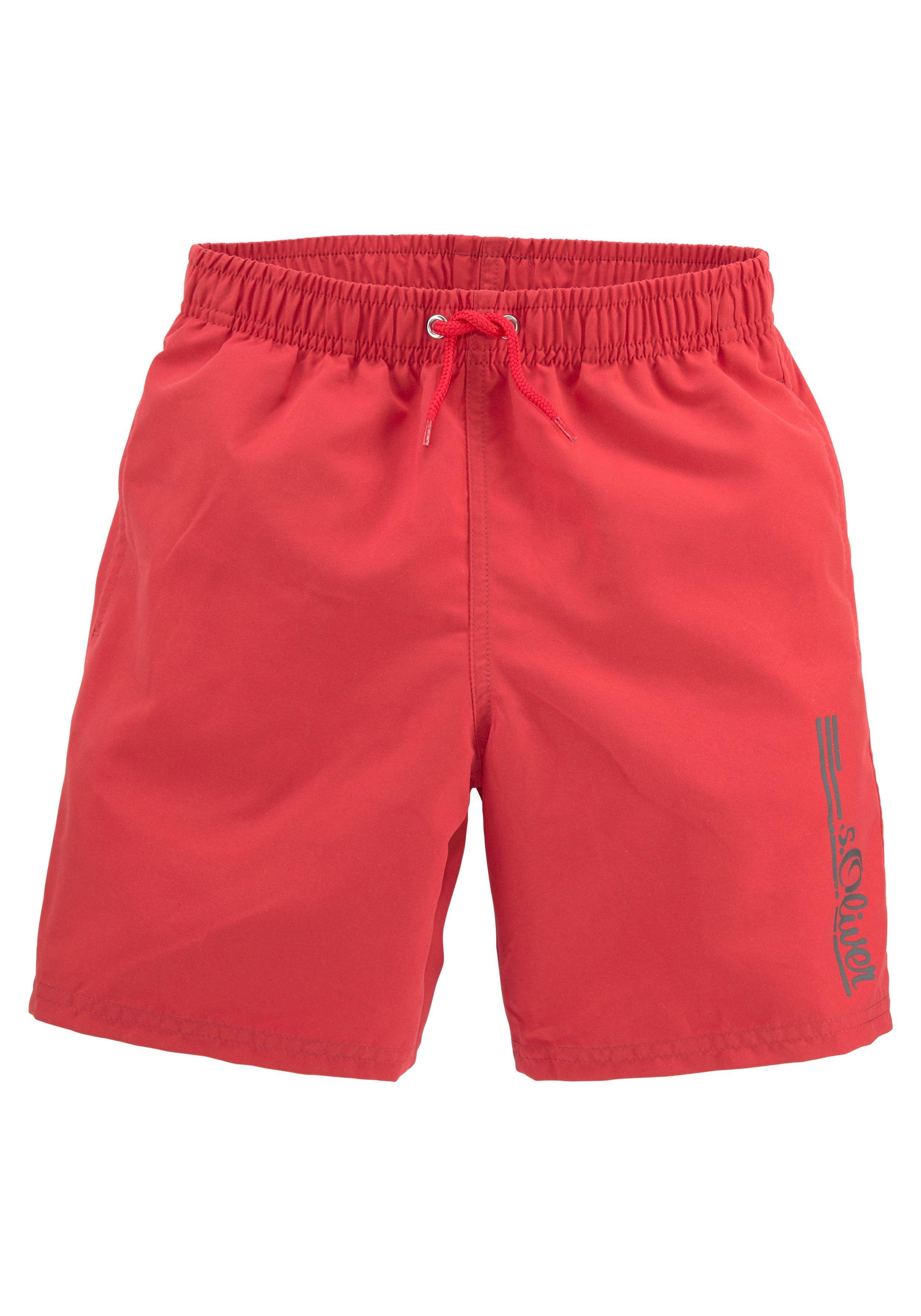 S.Oliver RED LABEL Beachwear Zwemshort Philip Kids in eenvoudig design