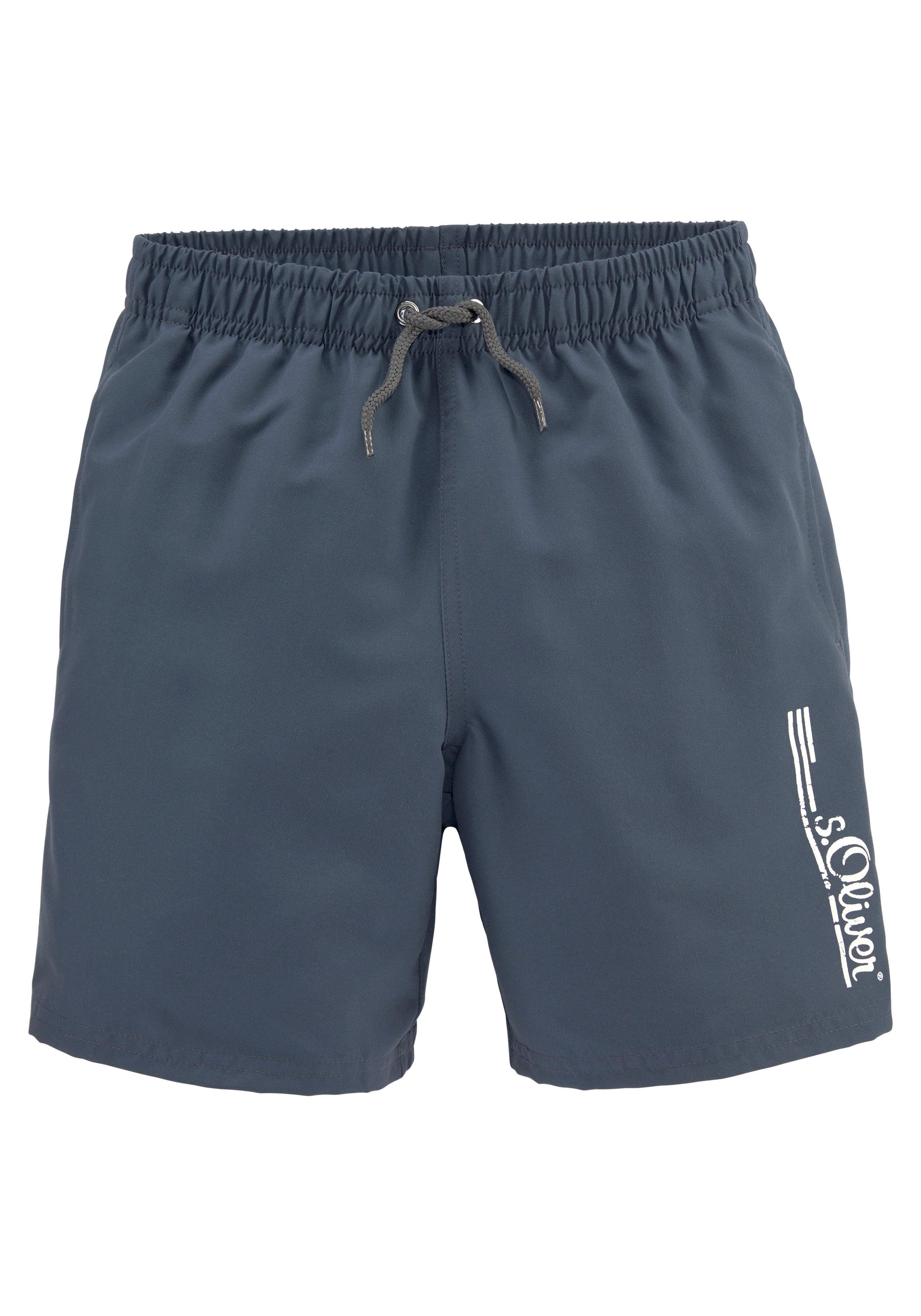 s.Oliver RED LABEL Beachwear Zwemshort Philip Kids in eenvoudig design