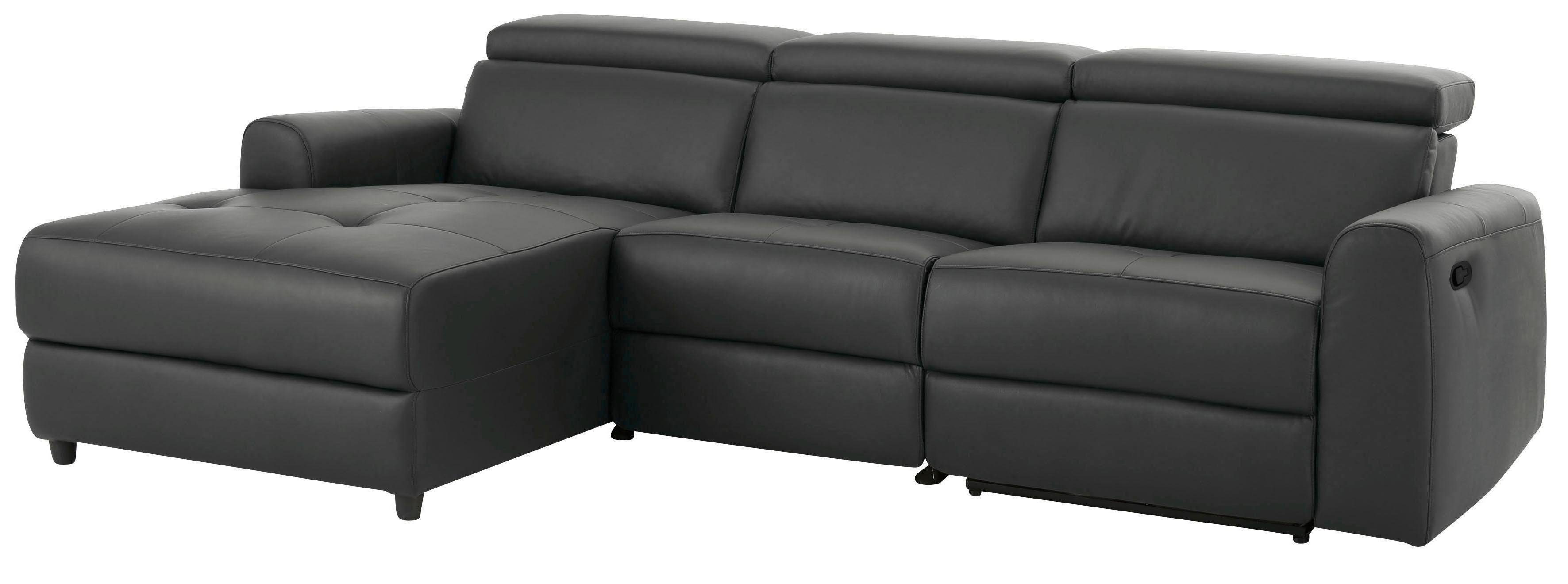 Home affaire Hoekbank Sentrano, L-vorm, 275 cm, man. of electr. relaxfunctie en usb/kopverstelling