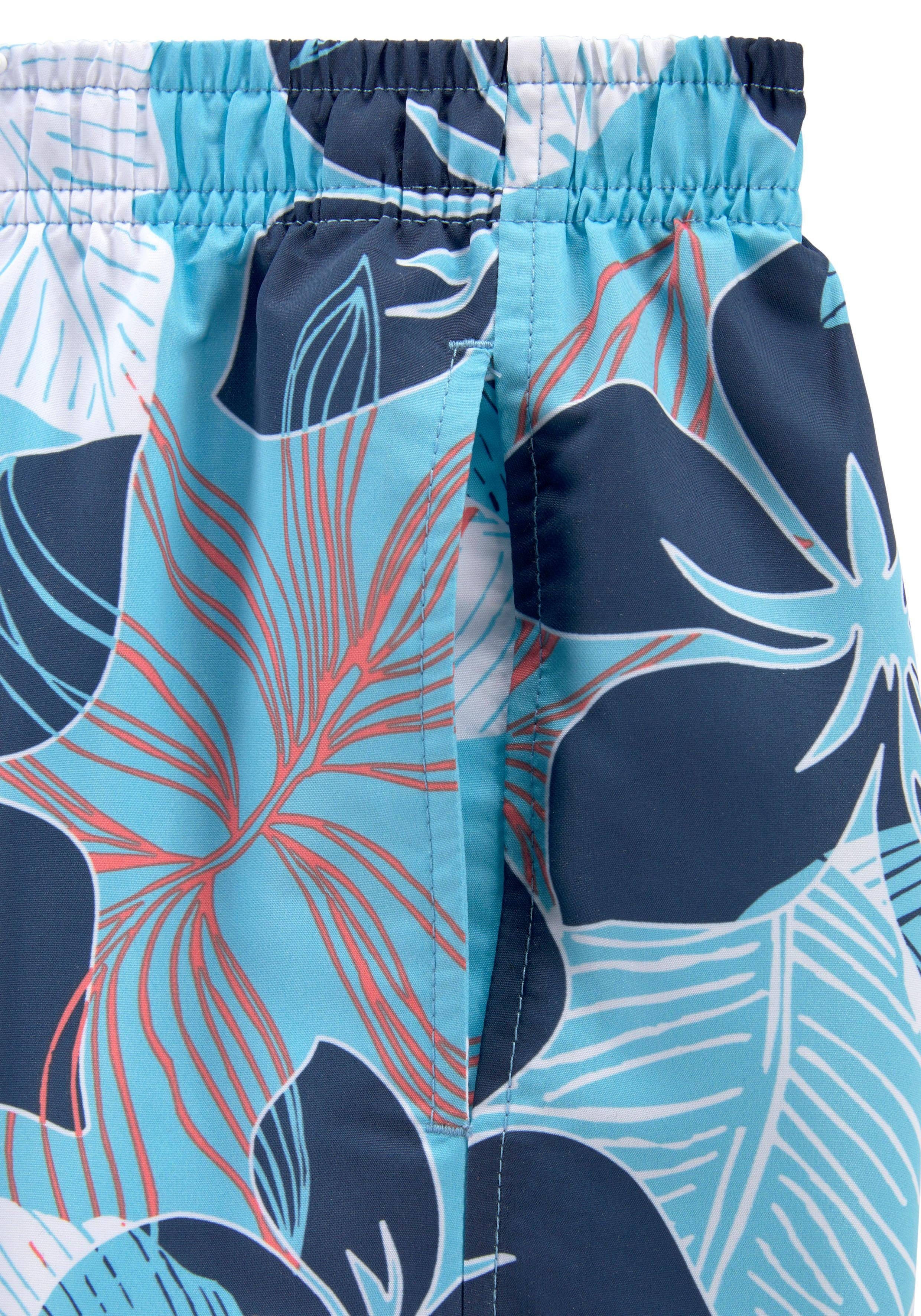 KangaROOS Zwemshort Moloka Kids met hawaï-print (1 stuk)
