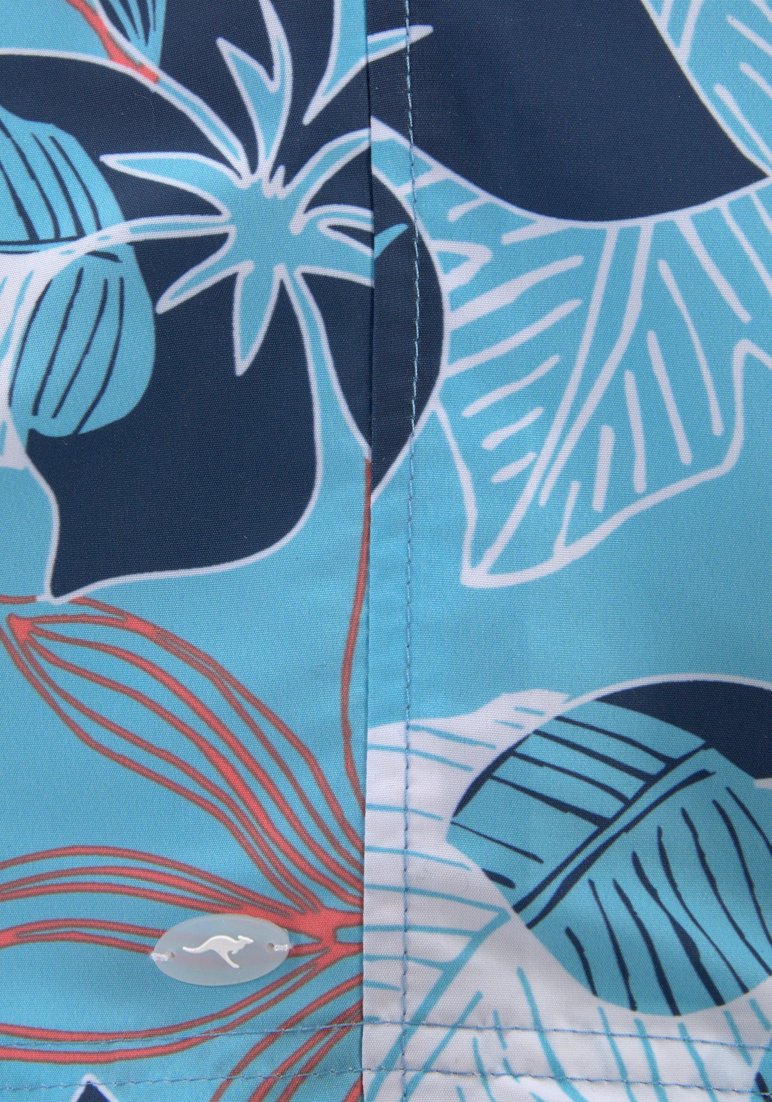 KangaROOS Zwemshort Moloka Kids met hawaï-print (1 stuk)