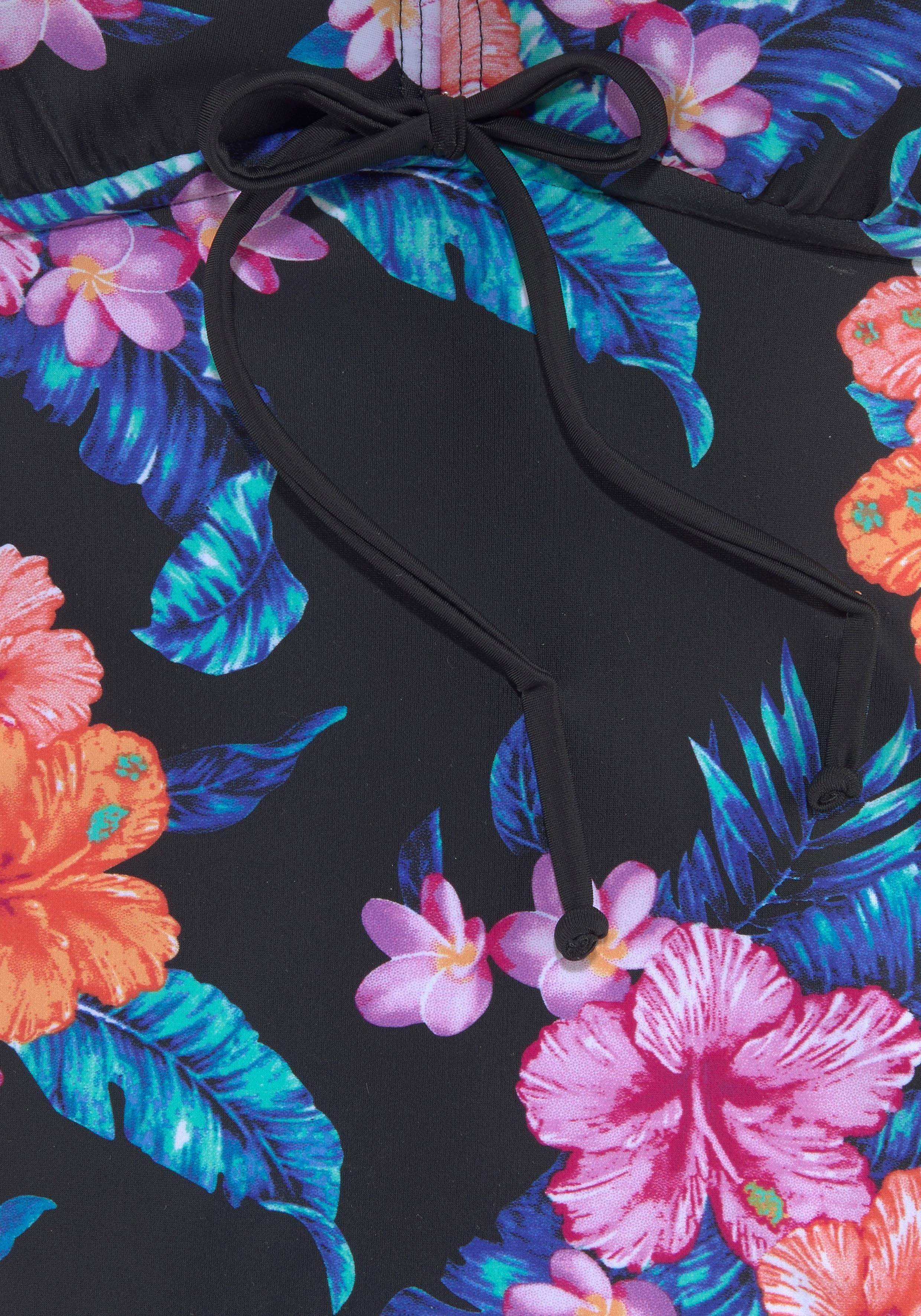 Lascana Beugeltankini met tropische bloemenprint