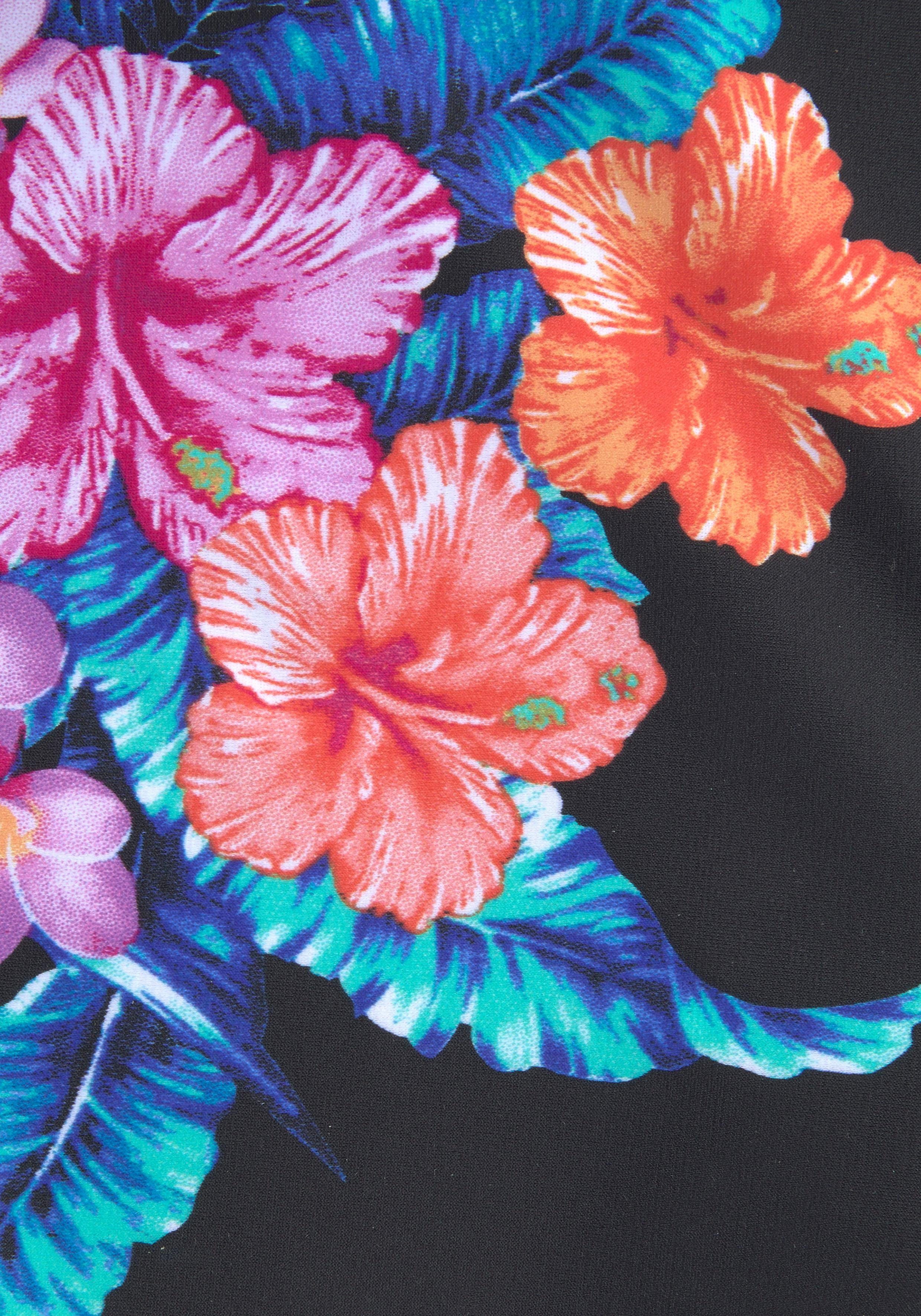 Lascana Beugeltankini met tropische bloemenprint