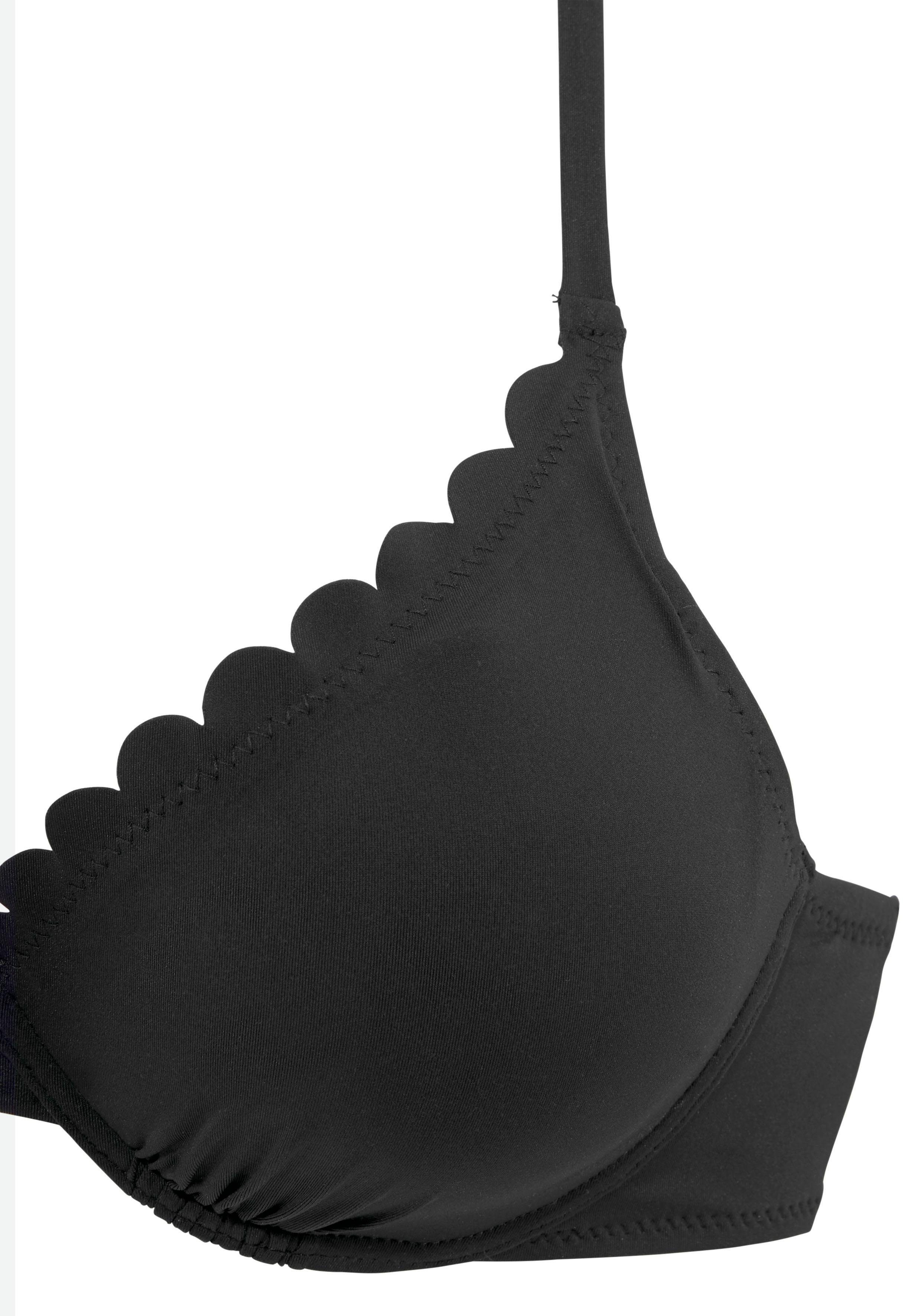Lascana Bikinitop met beugels Scallop met vulling