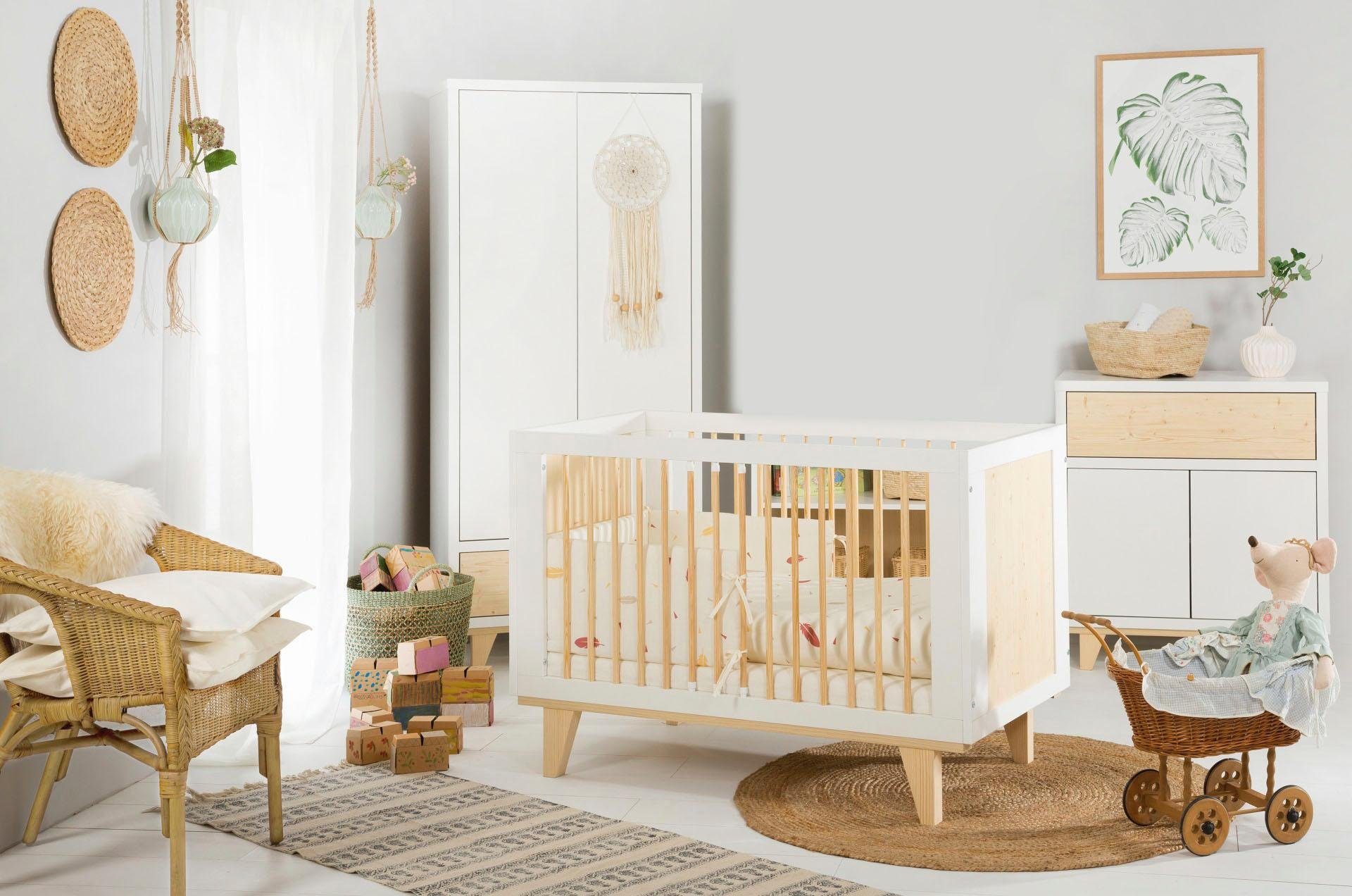 Ticaa Complete babykamerset Lydia Bed + commode + kast