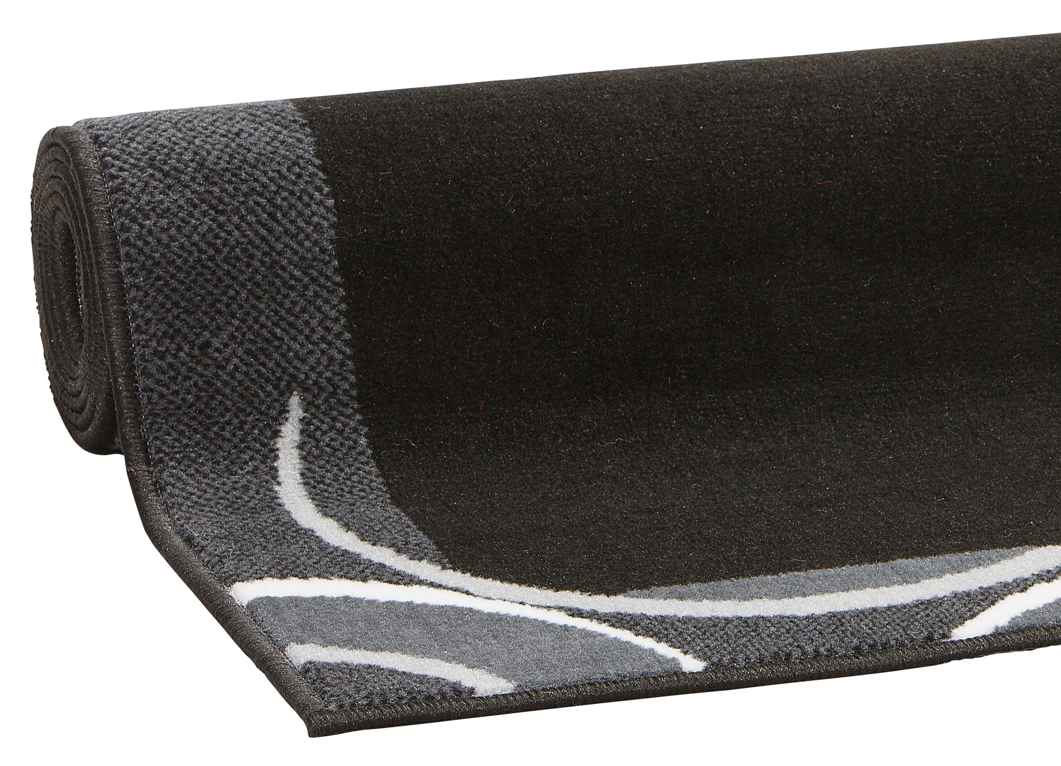 my home Loper Noah met randdessin, loper, brug, korte pool, speels design, elegant