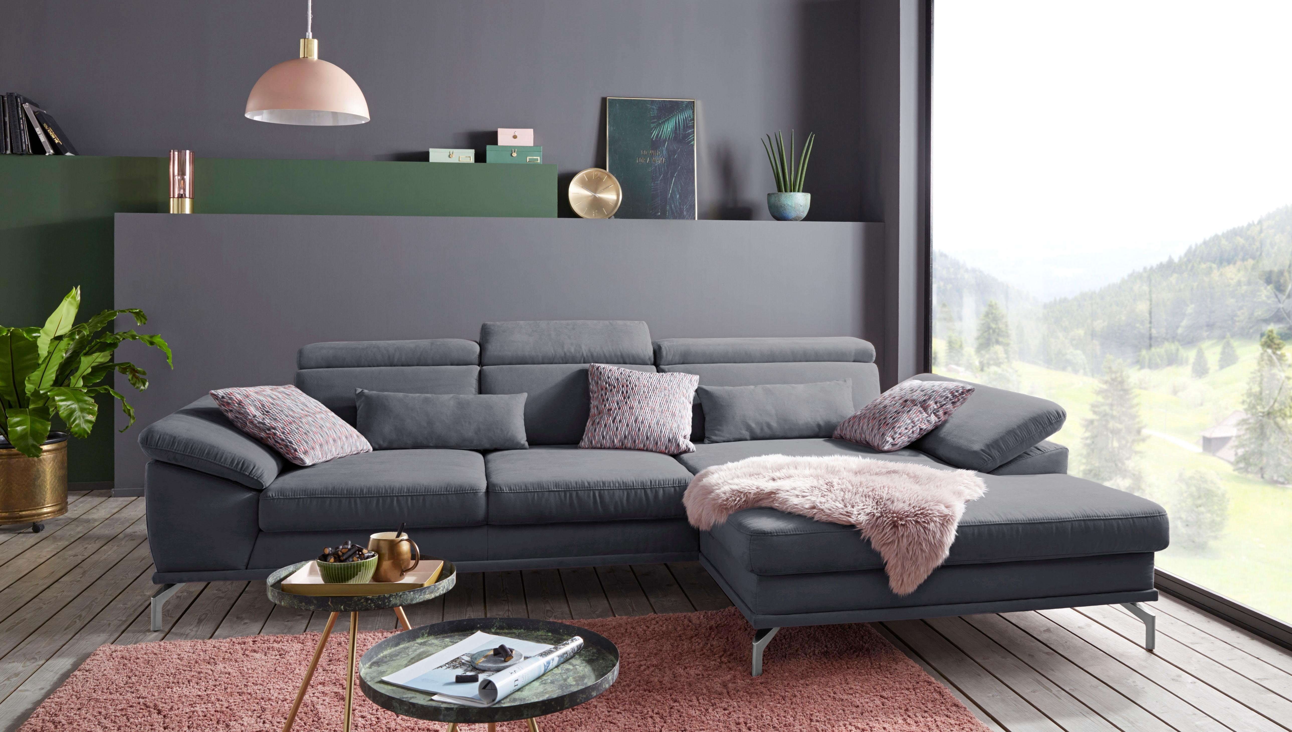 Sit&more Hoekbank Scorpio L-vorm inclusief zitdiepteverstelling, naar keuze met verstelbaar hoofdeind