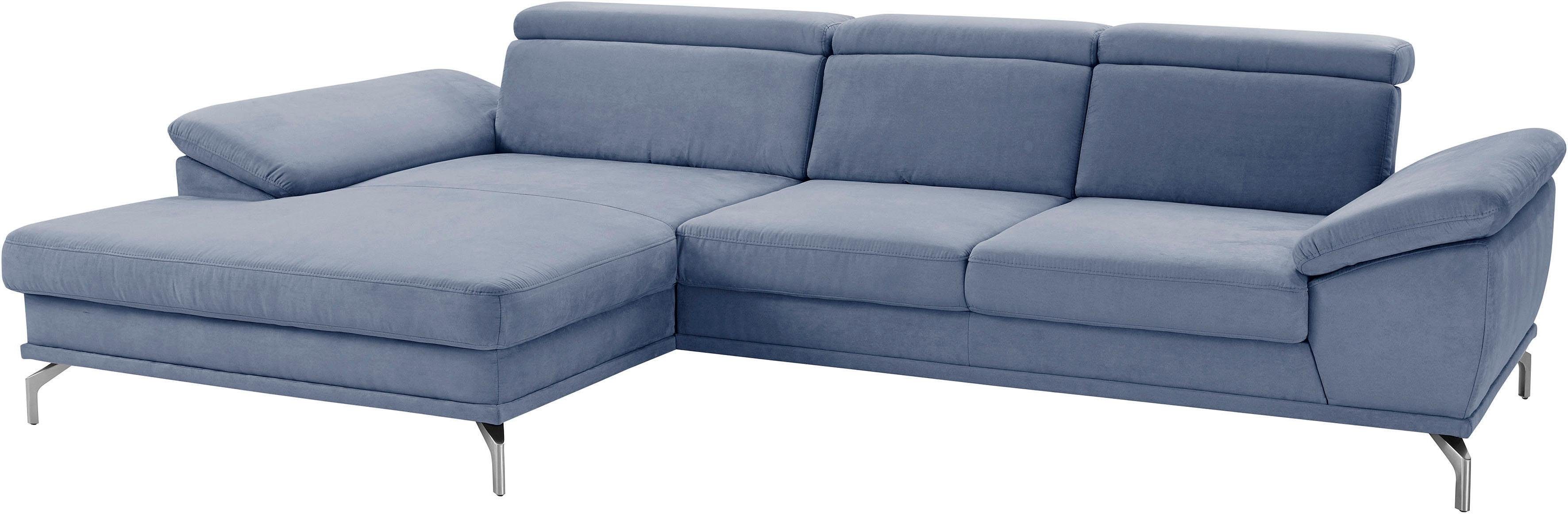 sit&more Hoekbank Scorpio L-vorm inclusief zitdiepteverstelling, naar keuze met verstelbaar hoofdeind
