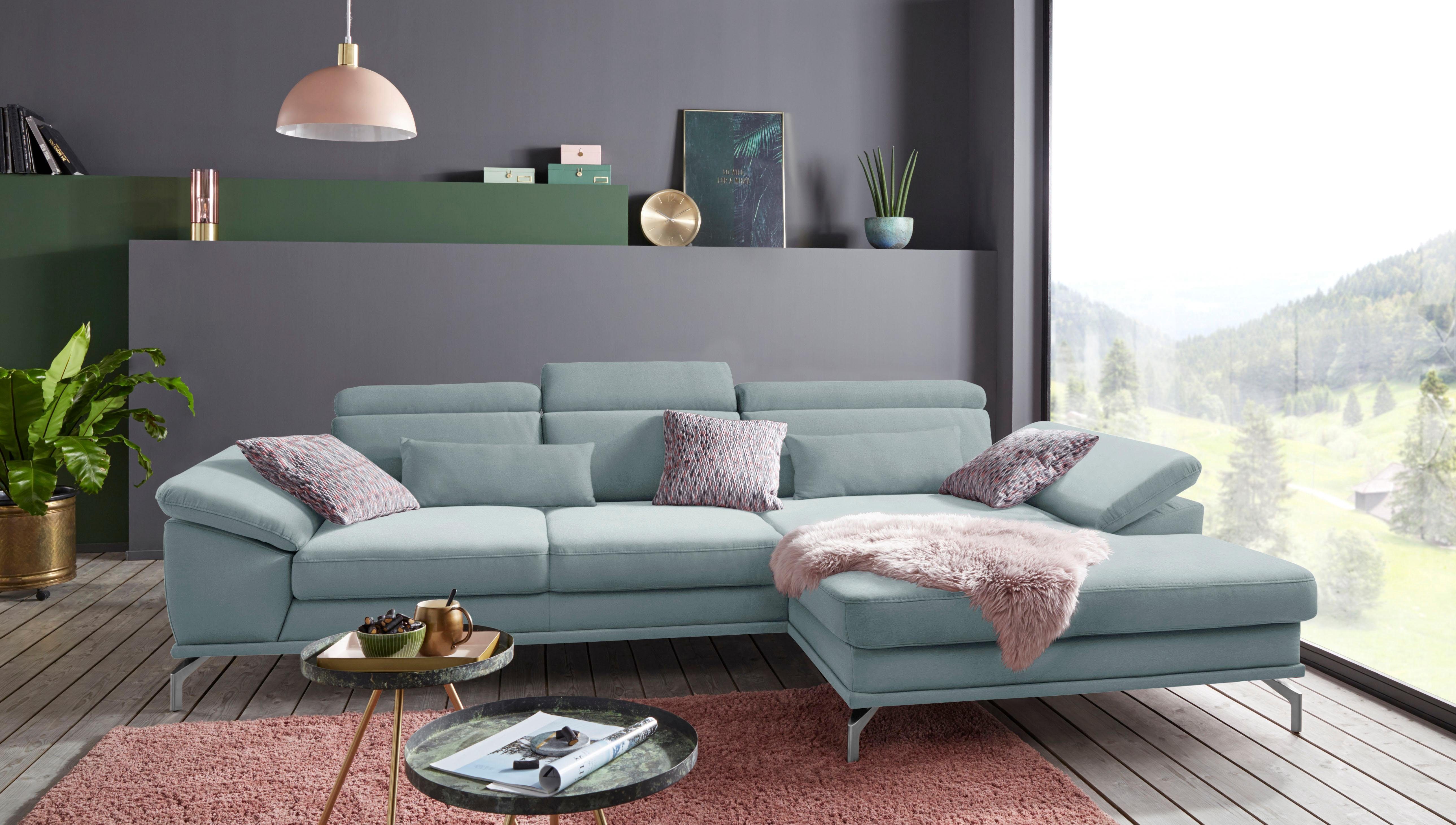 Sit&more Hoekbank Scorpio L-vorm inclusief zitdiepteverstelling, naar keuze met verstelbaar hoofdeind