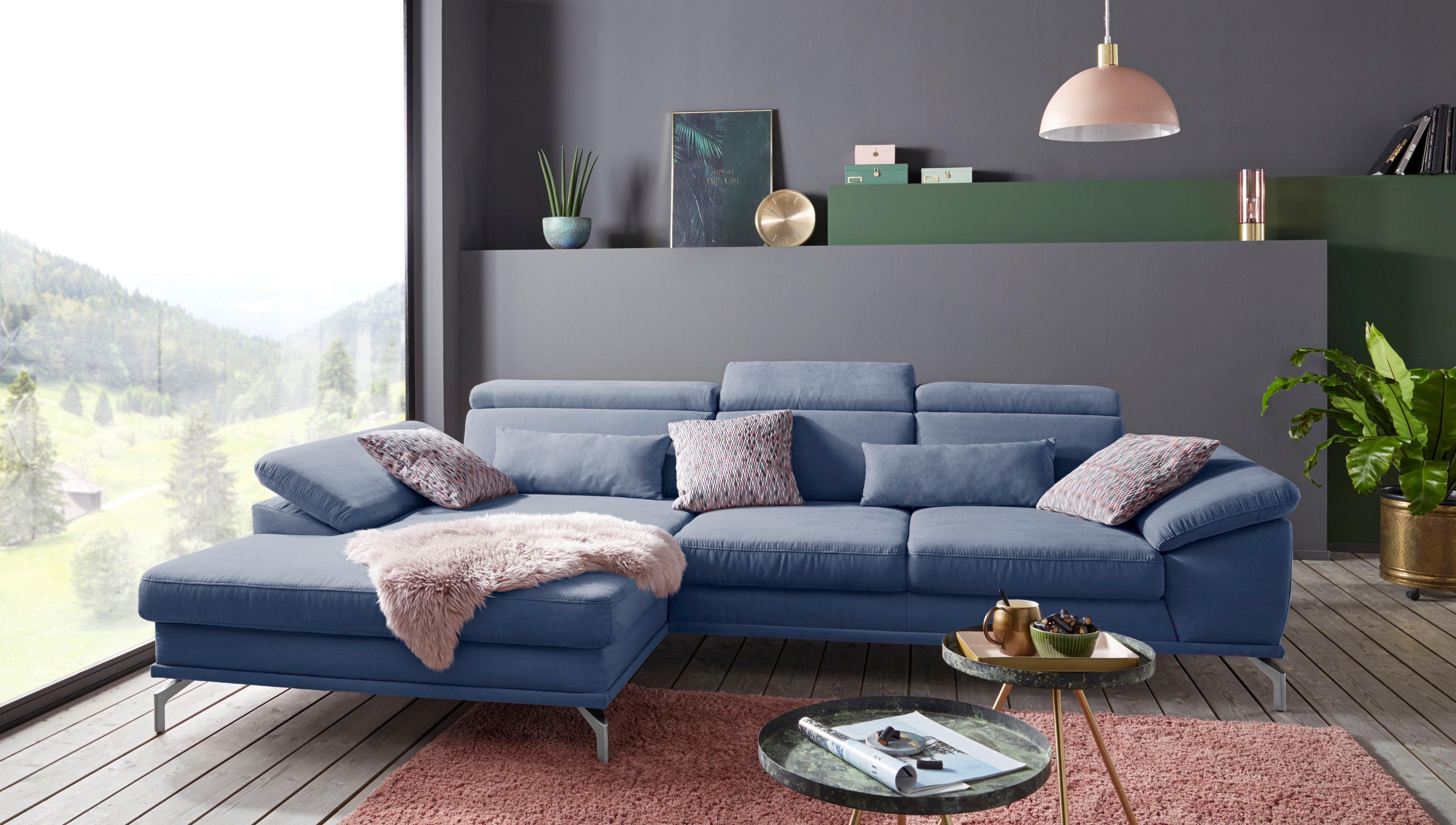 Sit&more Hoekbank Scorpio L-vorm inclusief zitdiepteverstelling, naar keuze met verstelbaar hoofdeind
