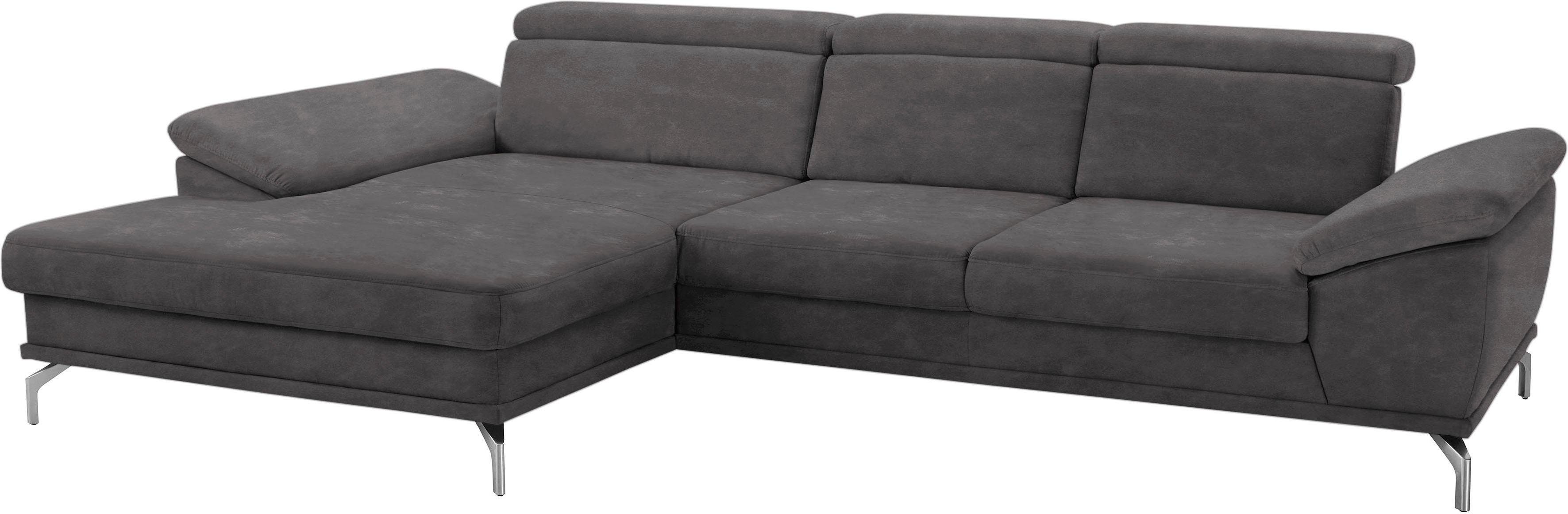 sit&more Hoekbank Scorpio L-vorm inclusief zitdiepteverstelling, naar keuze met verstelbaar hoofdeind