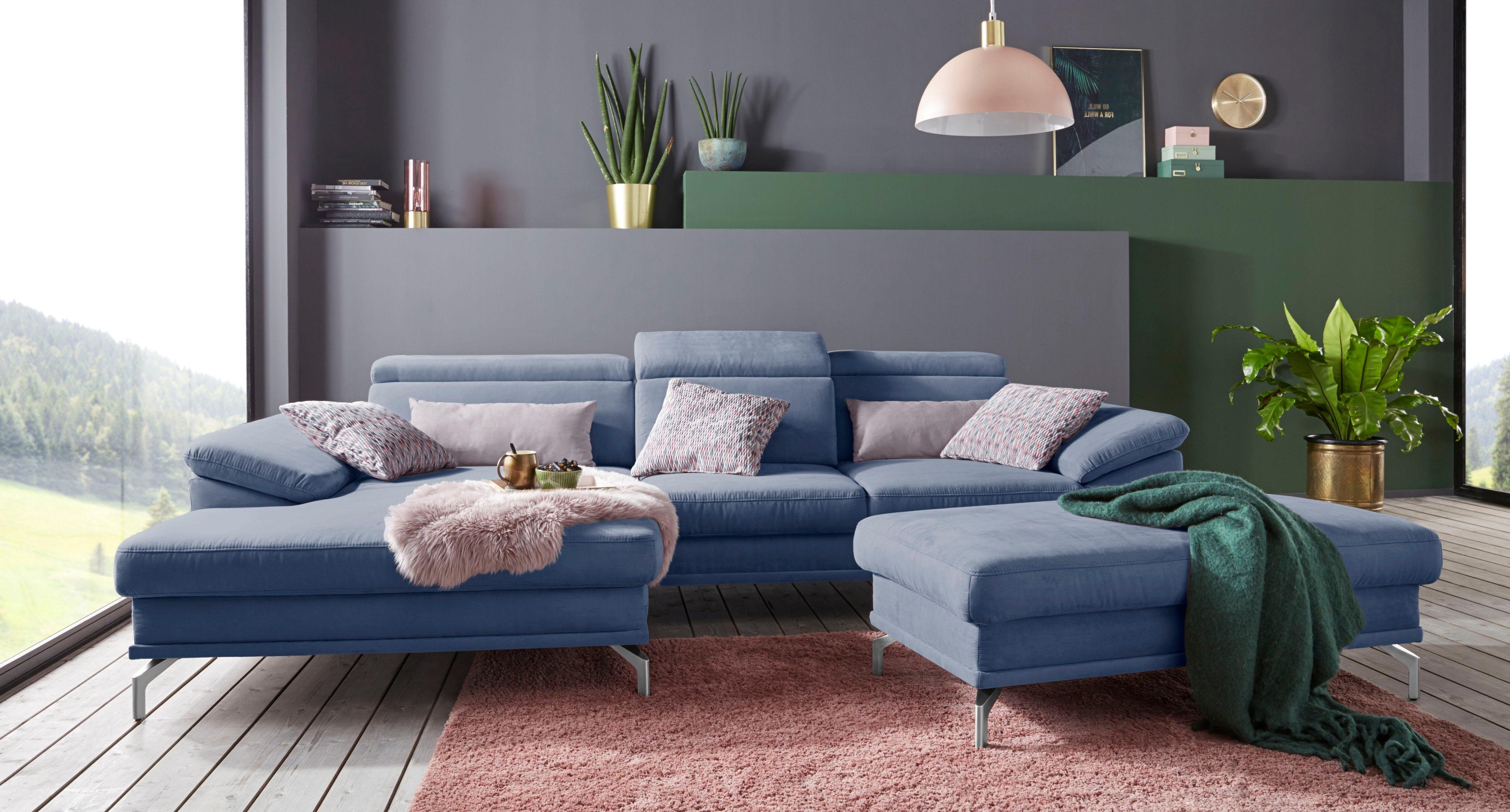 sit&more Hoekbank Scorpio L-vorm inclusief zitdiepteverstelling, naar keuze met verstelbaar hoofdeind