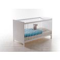 ticaa complete babykamerset moritz bed + commode + kast + onderkast + staand rek (set, 5-delig) wit