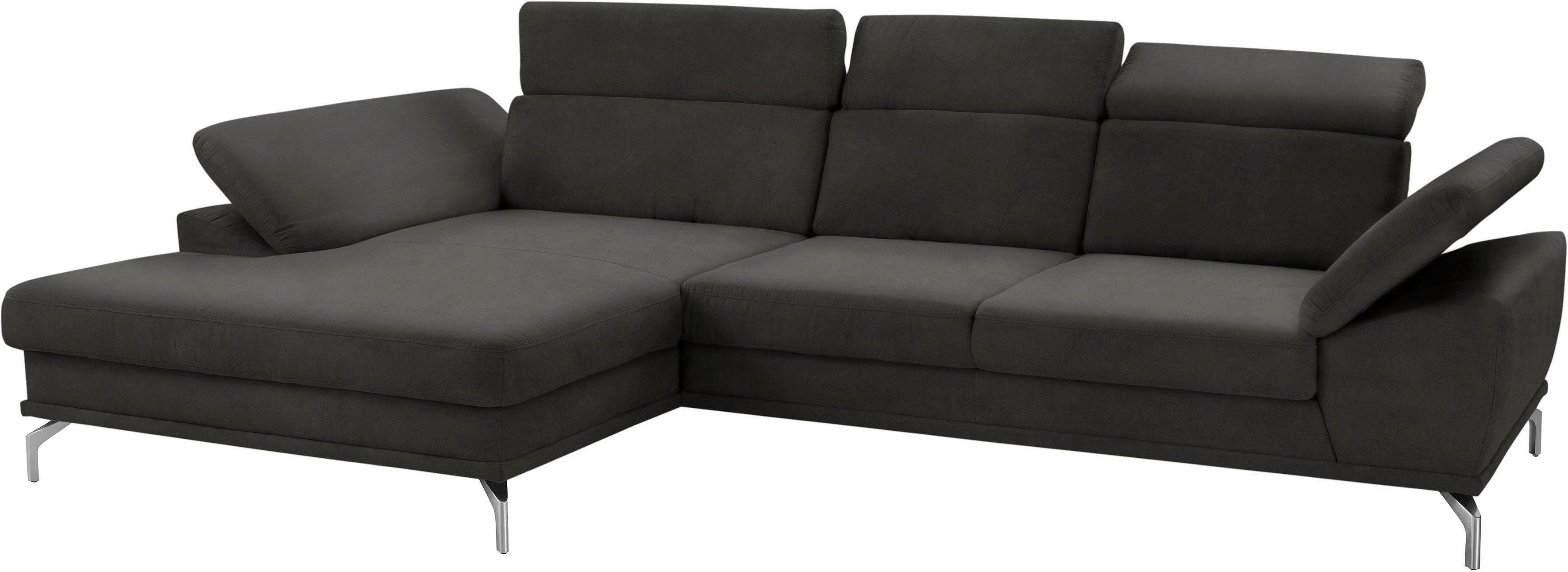 sit&more Hoekbank Scorpio L-vorm inclusief zitdiepteverstelling, naar keuze met verstelbaar hoofdeind