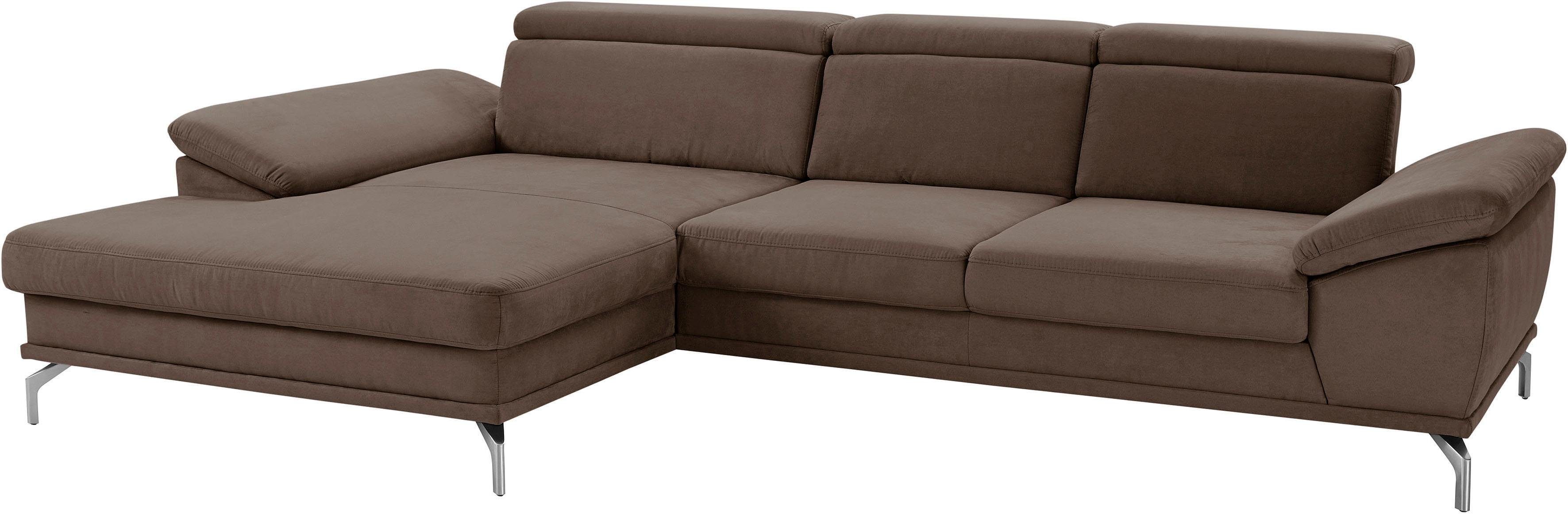 sit&more Hoekbank Scorpio L-vorm inclusief zitdiepteverstelling, naar keuze met verstelbaar hoofdeind