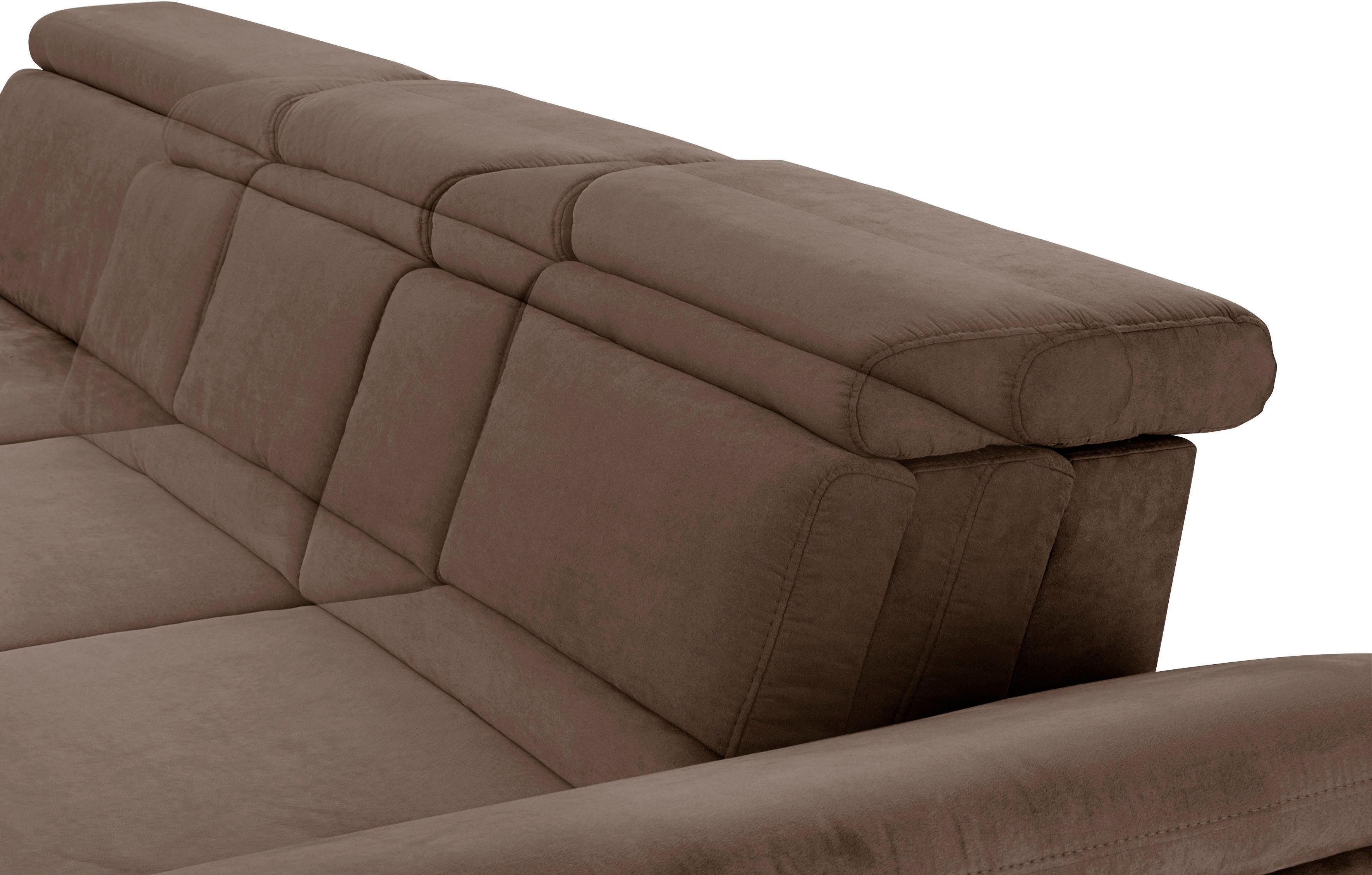 sit&more Hoekbank Scorpio L-vorm inclusief zitdiepteverstelling, naar keuze met verstelbaar hoofdeind