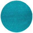 home affaire hoogpolig vloerkleed shaggy 30 geweven, woonkamer blauw