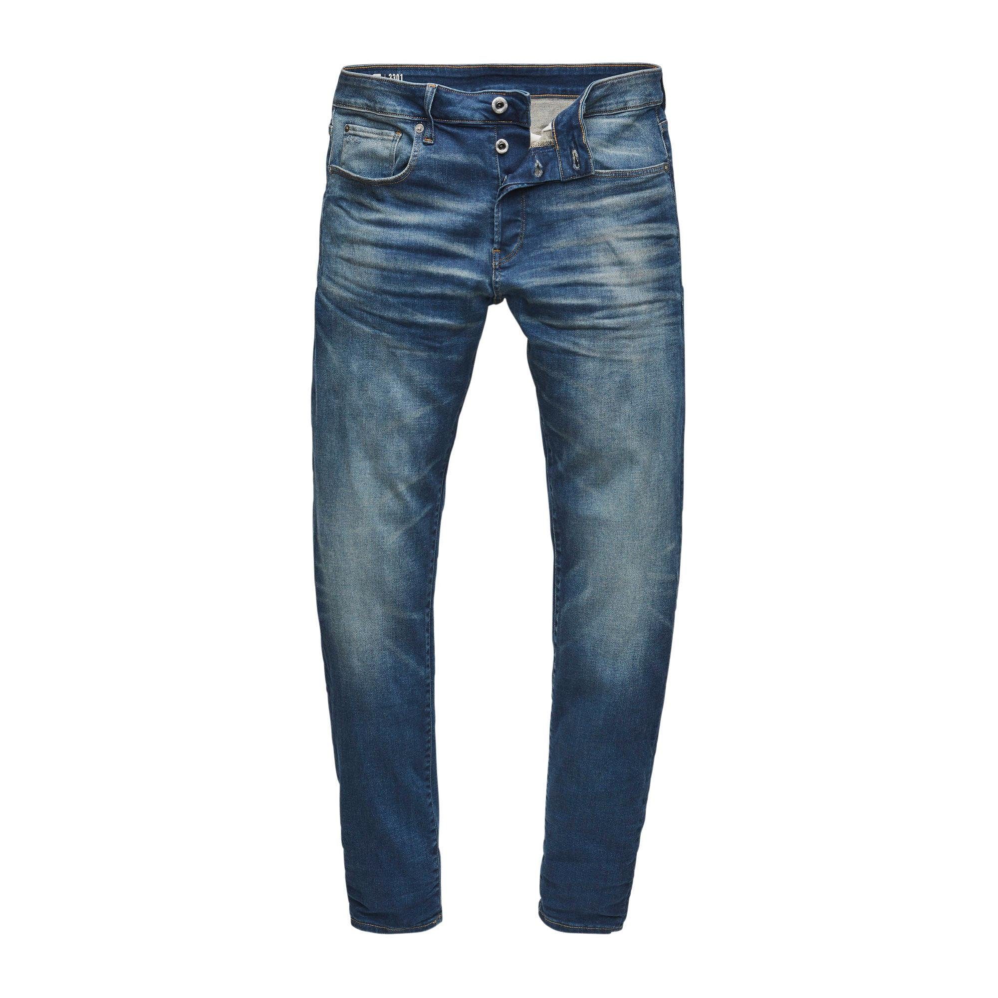 G-Star RAW Slim fit jeans 3301 Slim met mooie wassing en elastaan