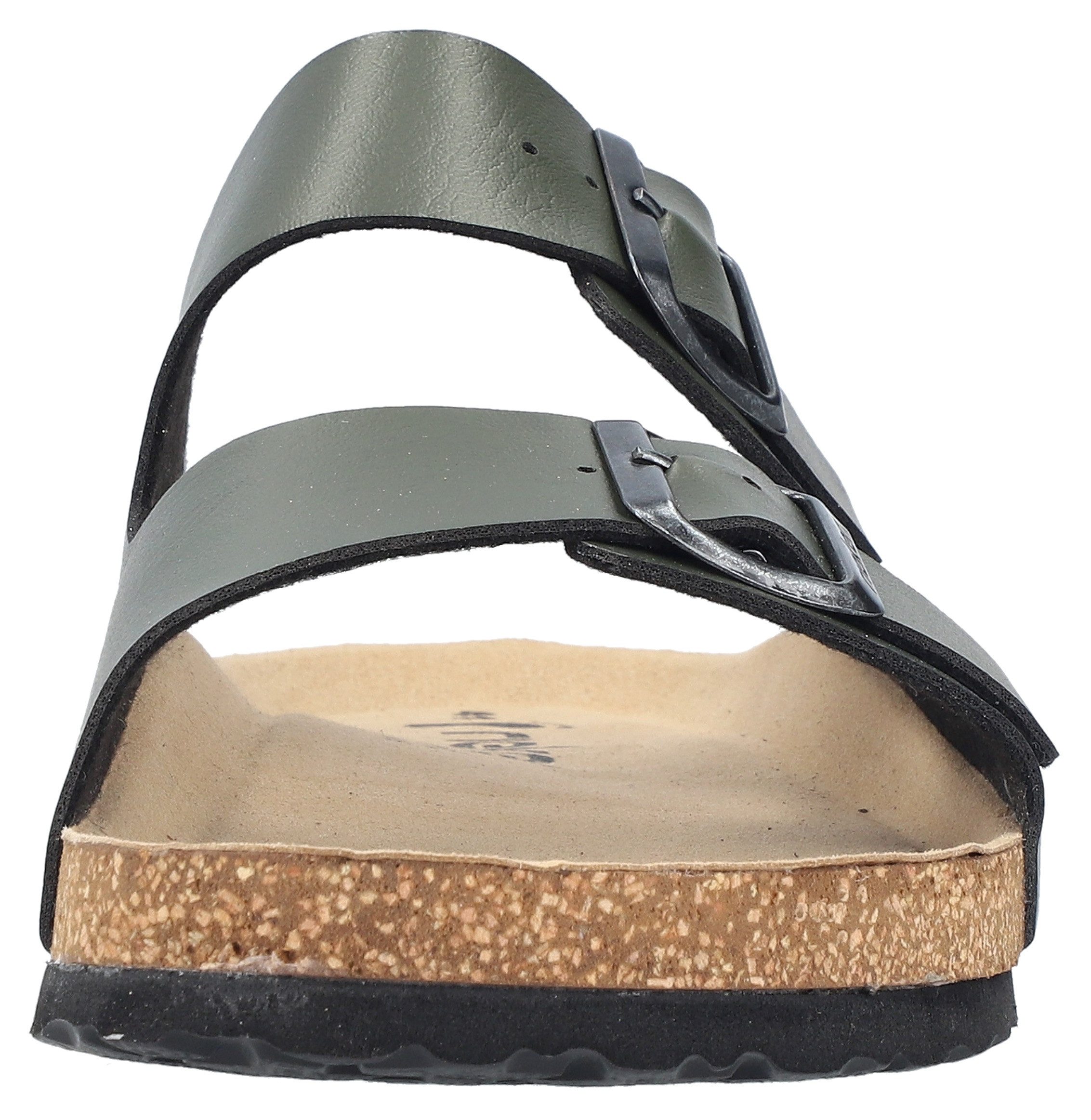 Rieker Slippers , zomerschoen, slippers, pantoffel, met twee klittenbandsluitingen
