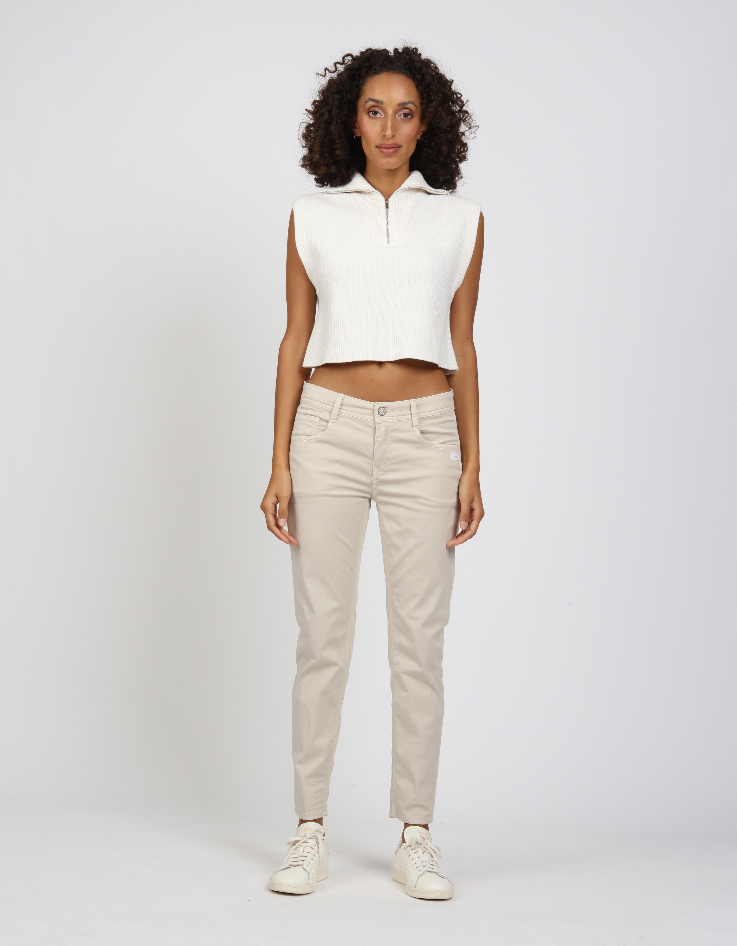 GANG Relax fit jeans 94AMELIE CROPPED in 5-pocket-stijl