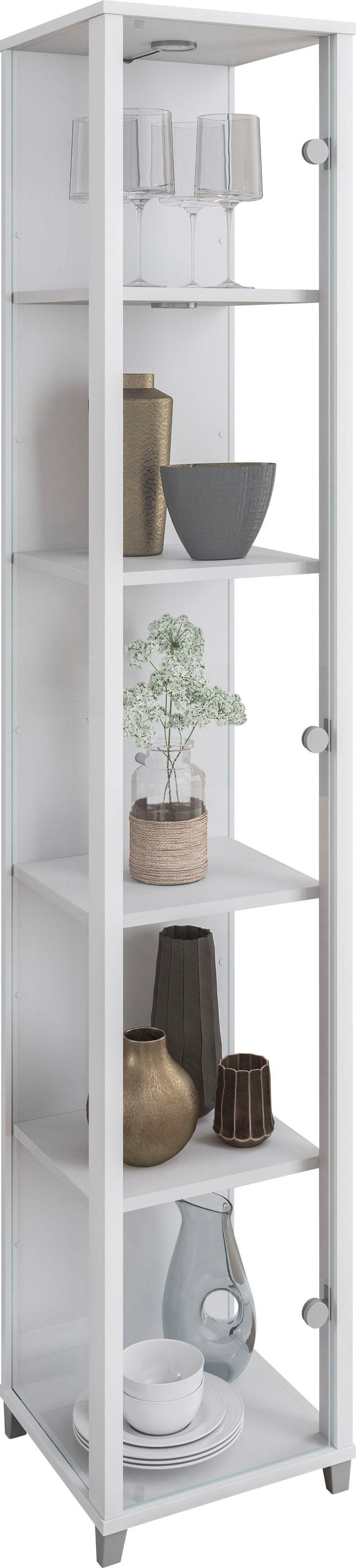 fif möbel Vitrinekast OPTIMA Standvitrine, vitrinekast, glazen vitrine, verzamelvitrine
