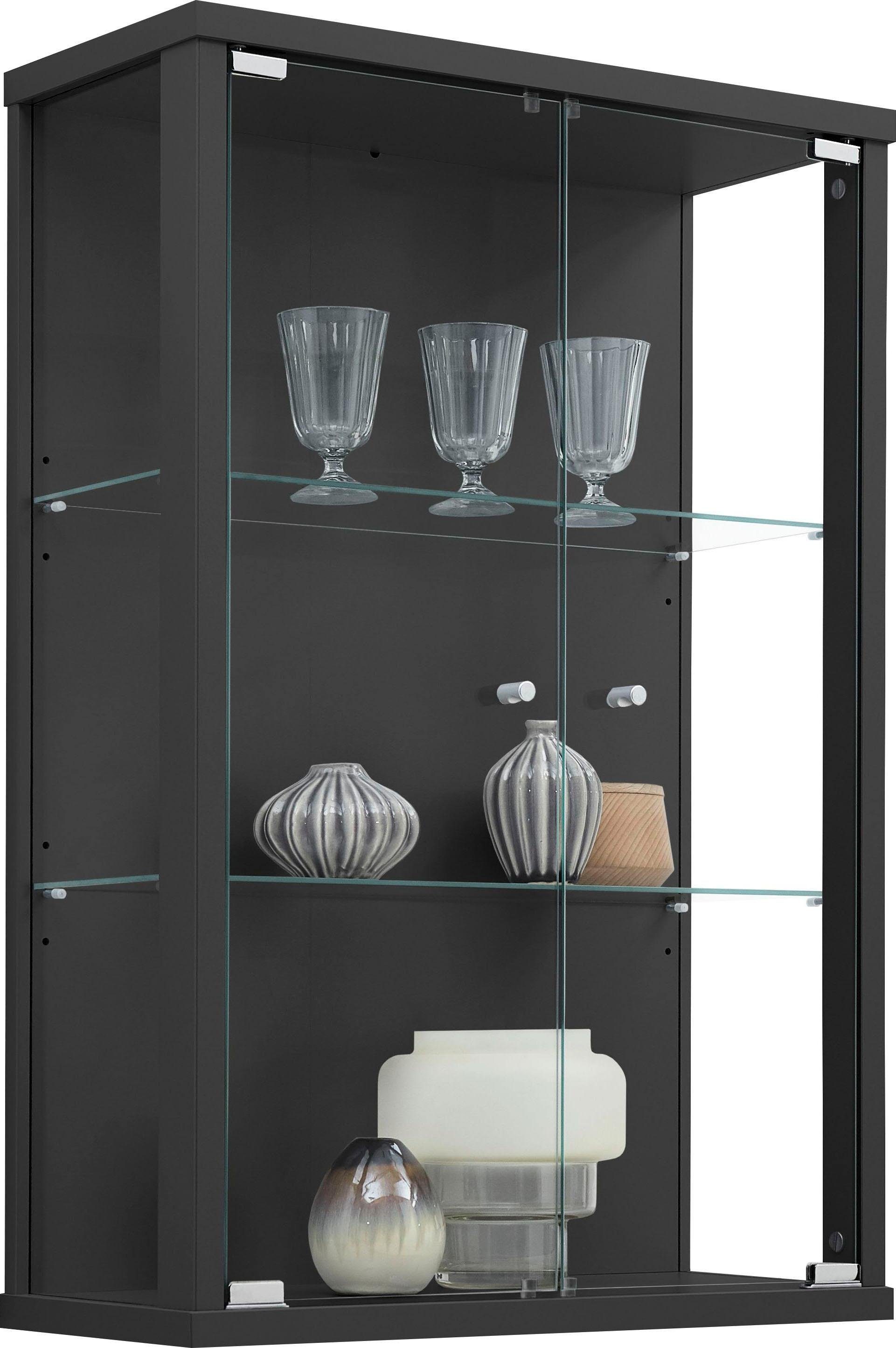 fif möbel Vitrinekast OPTIMA Hangvitrine/glasvitrine 2x glazen deur, perfect voor verzamelaars,...