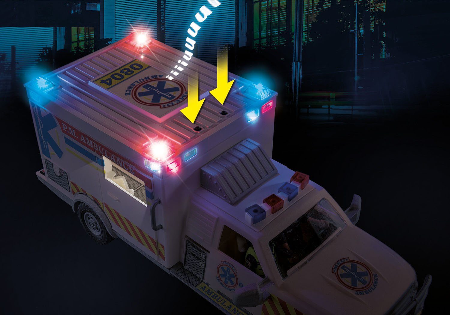 Playmobil® Constructie-speelset Redningsvoertuig: US Ambulance (70936), My Action Heroes (93-delig)