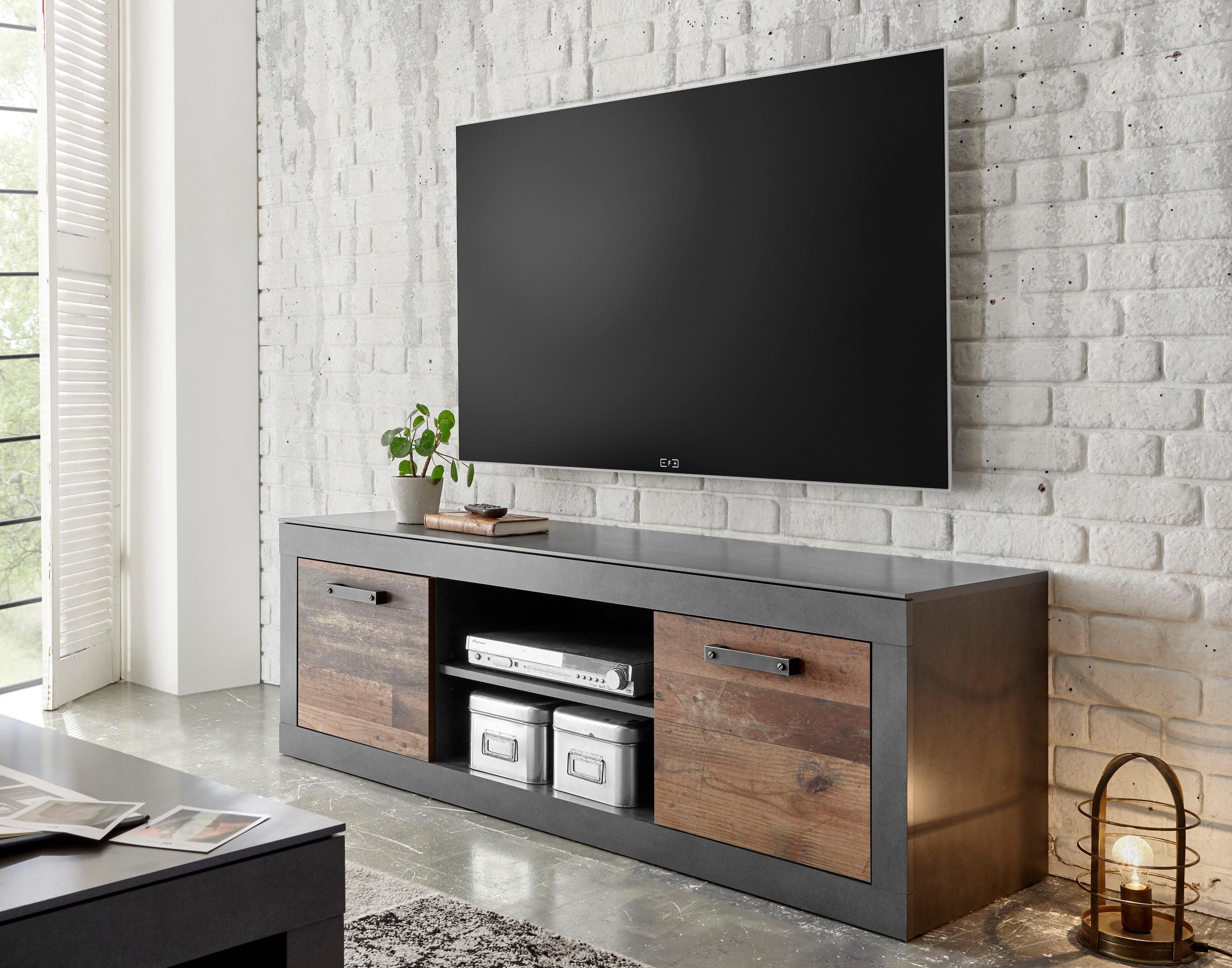 Dank je Ga wandelen Kader Home affaire Tv-meubel Brooklyn decoratieve randen, tv-tafel in  industrial-stijl nu online bestellen | OTTO