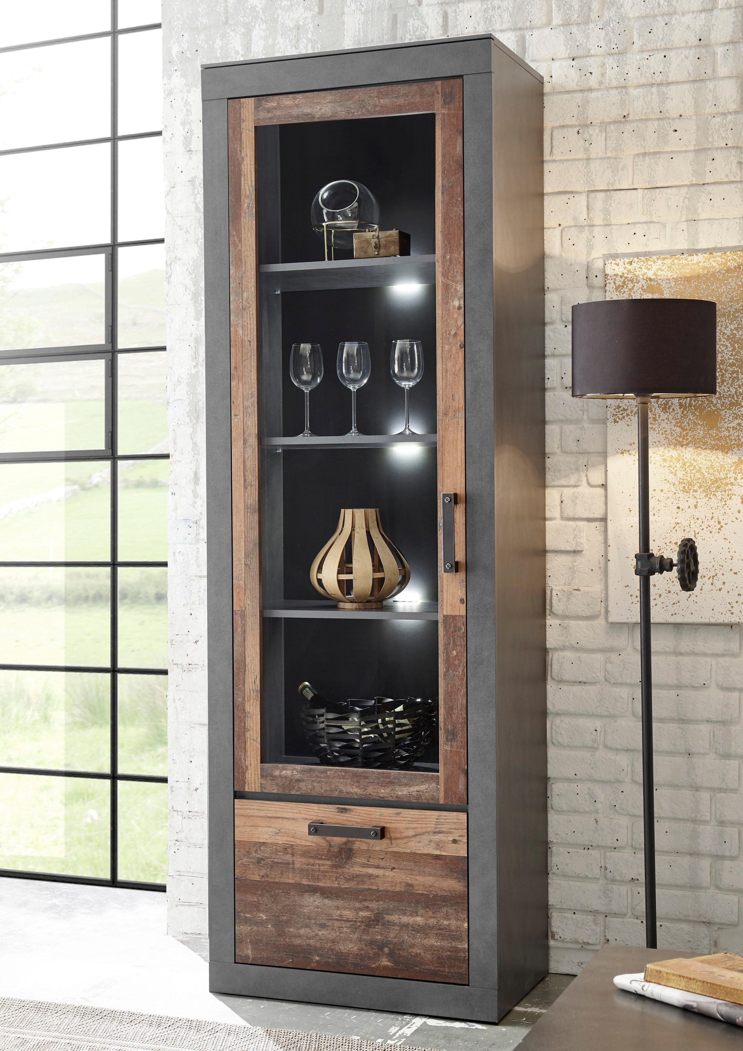 Home affaire Wandmeubel Brooklyn in een decoratieve frame-look (4-delig)