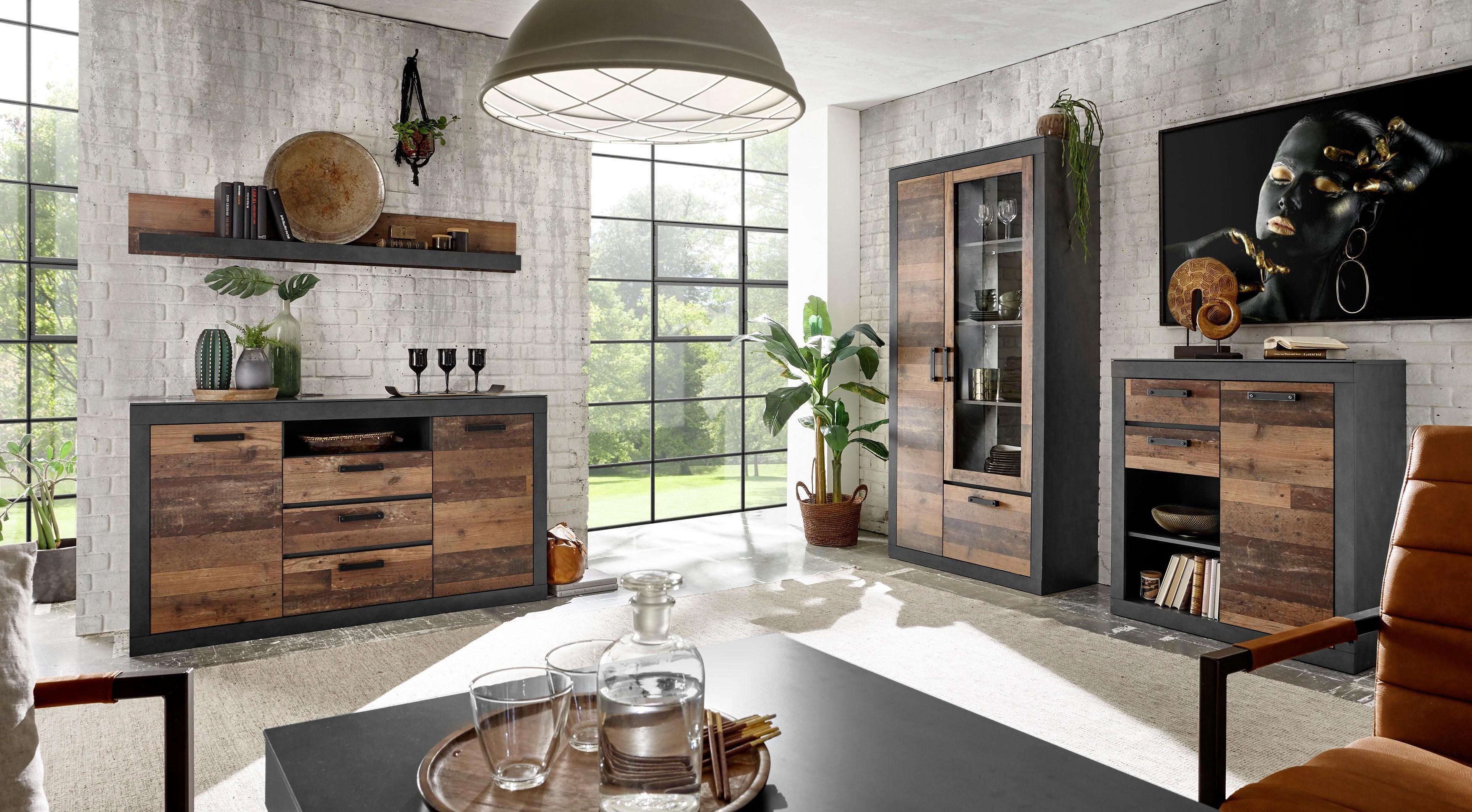 Home affaire Vitrinekast Brooklyn Hoogte ca. 200 cm