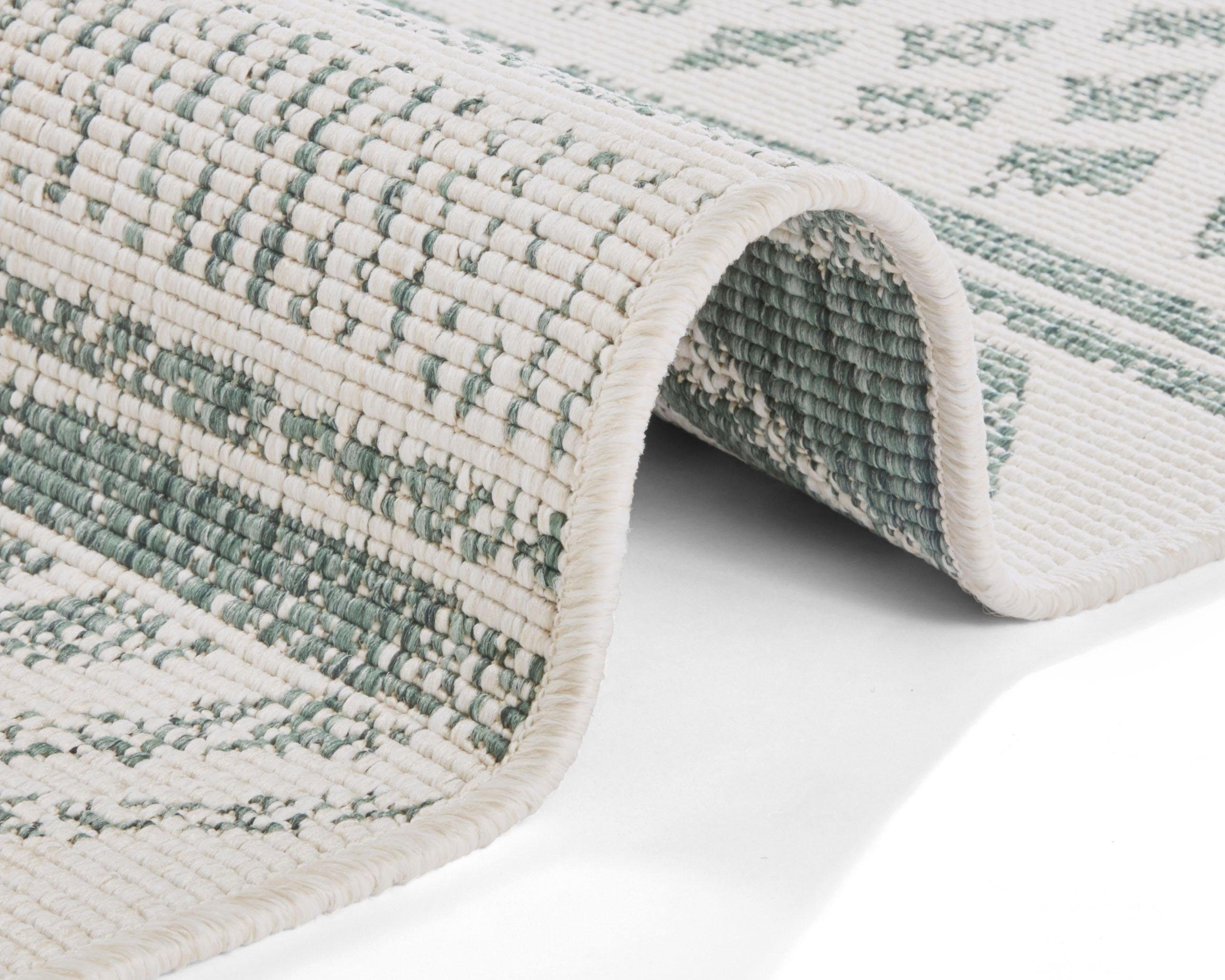 HANSE Home Vloerkleed BIRI tweezijdig te gebruiken kleed Binnen- en buitengebruik, weerbestendig, balkon, loper, woonkamer, waterbestendig, boho